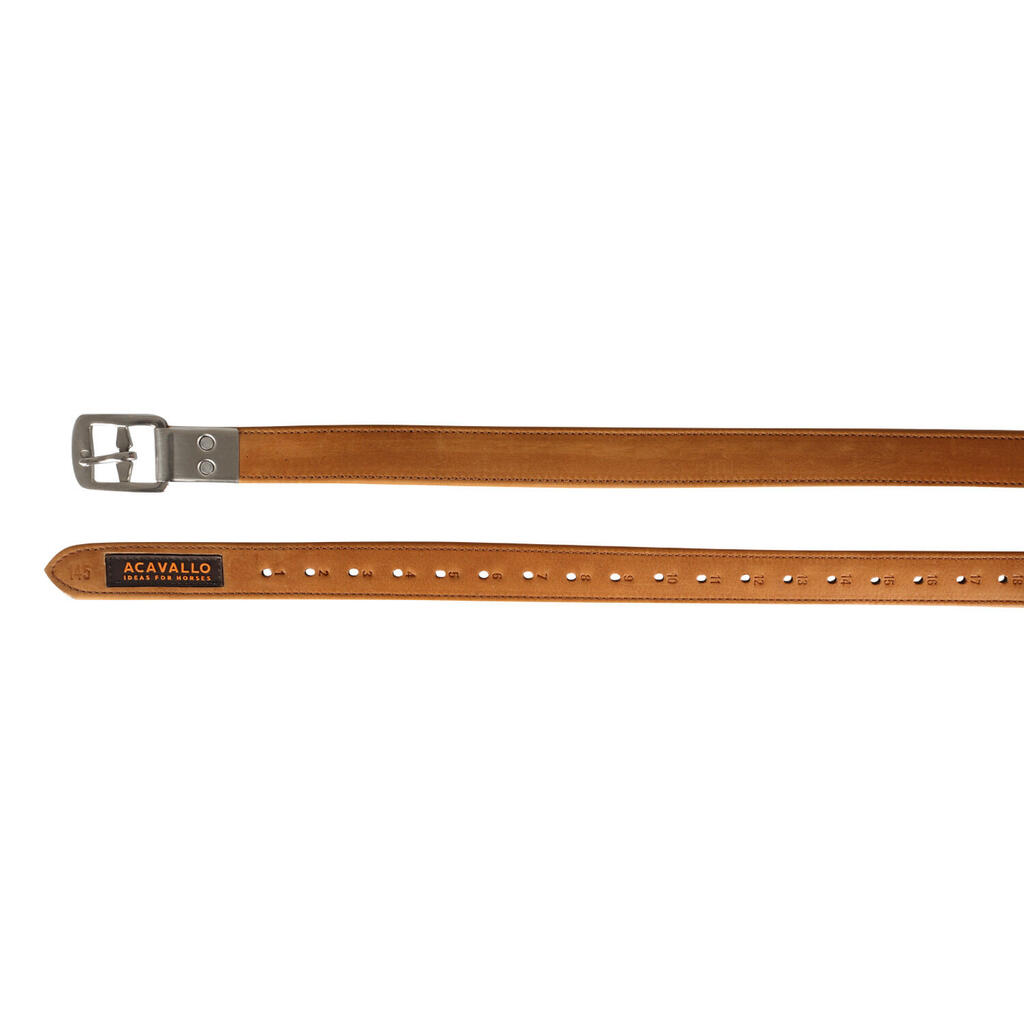 Calf leather straps with encapsulated buckle