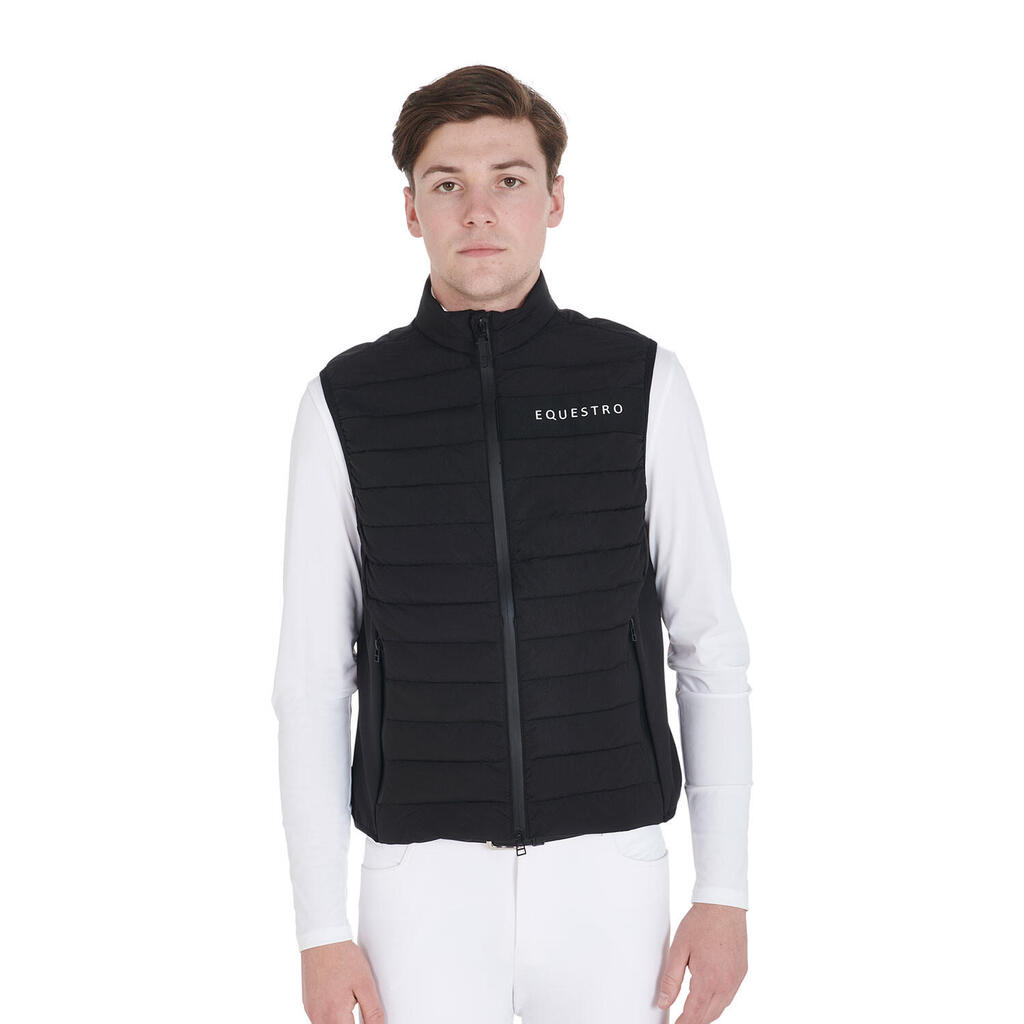 Men's windproof technical fabric vest