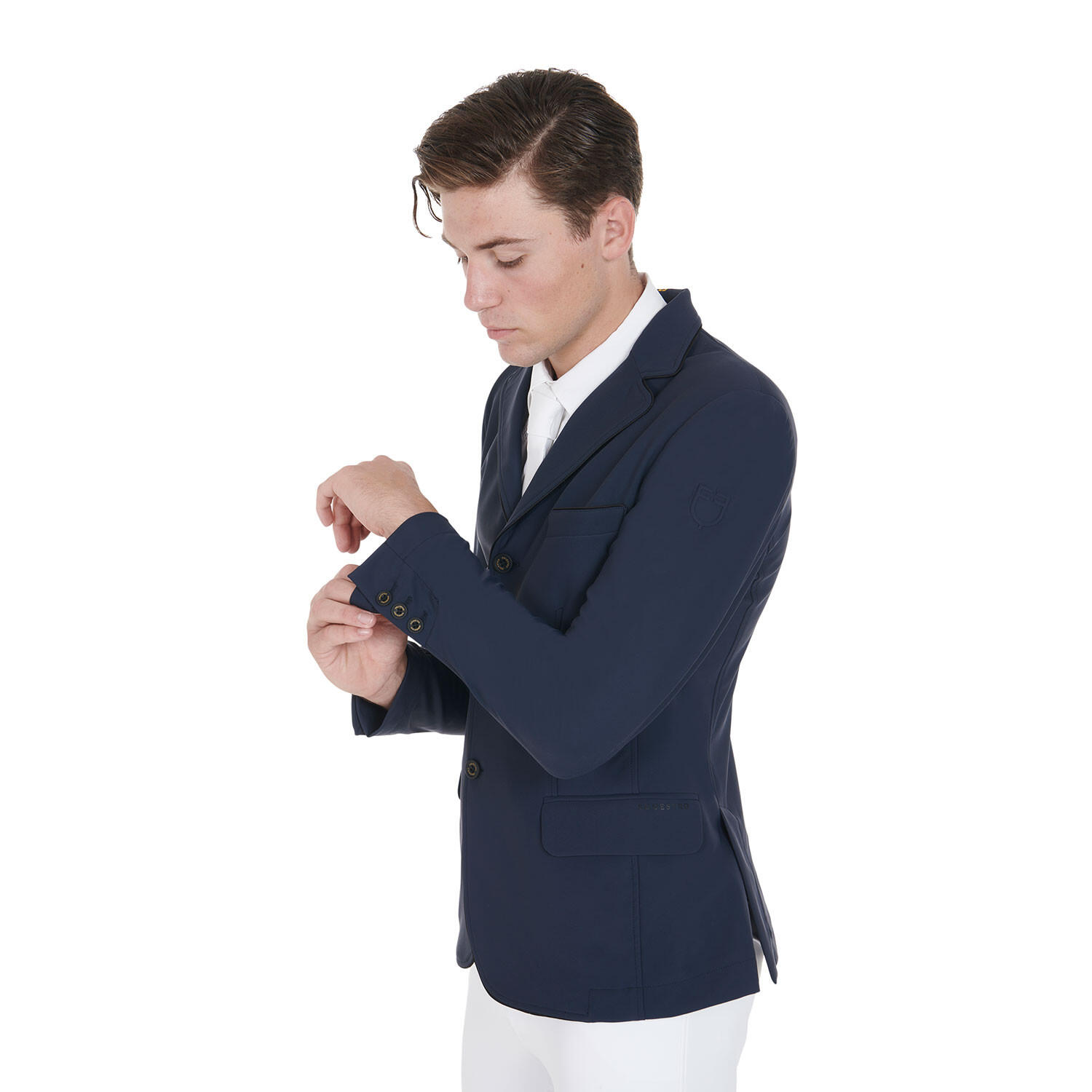 Jaqueta masculina para competição com bolso lateral com zíper 4/7