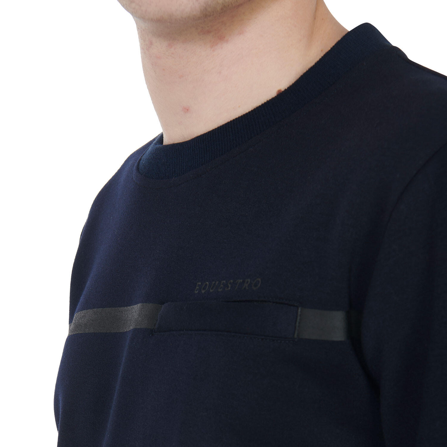 Felpa masculina gola redonda interlock 4/7