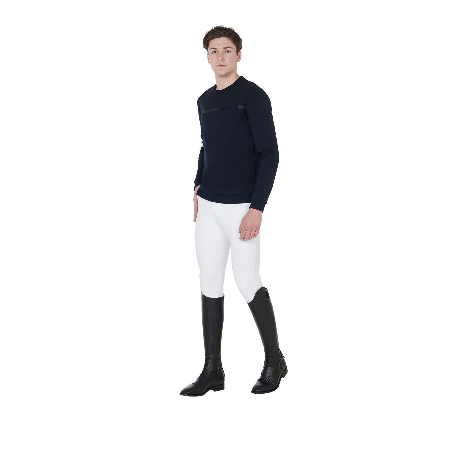 Felpa masculina gola redonda interlock 6/7