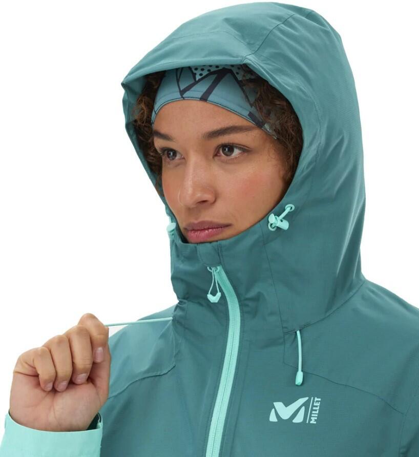 Veste Légère Imperméable Millet "Fitz Roy III Jkt W" L Bleu Vert 3/7