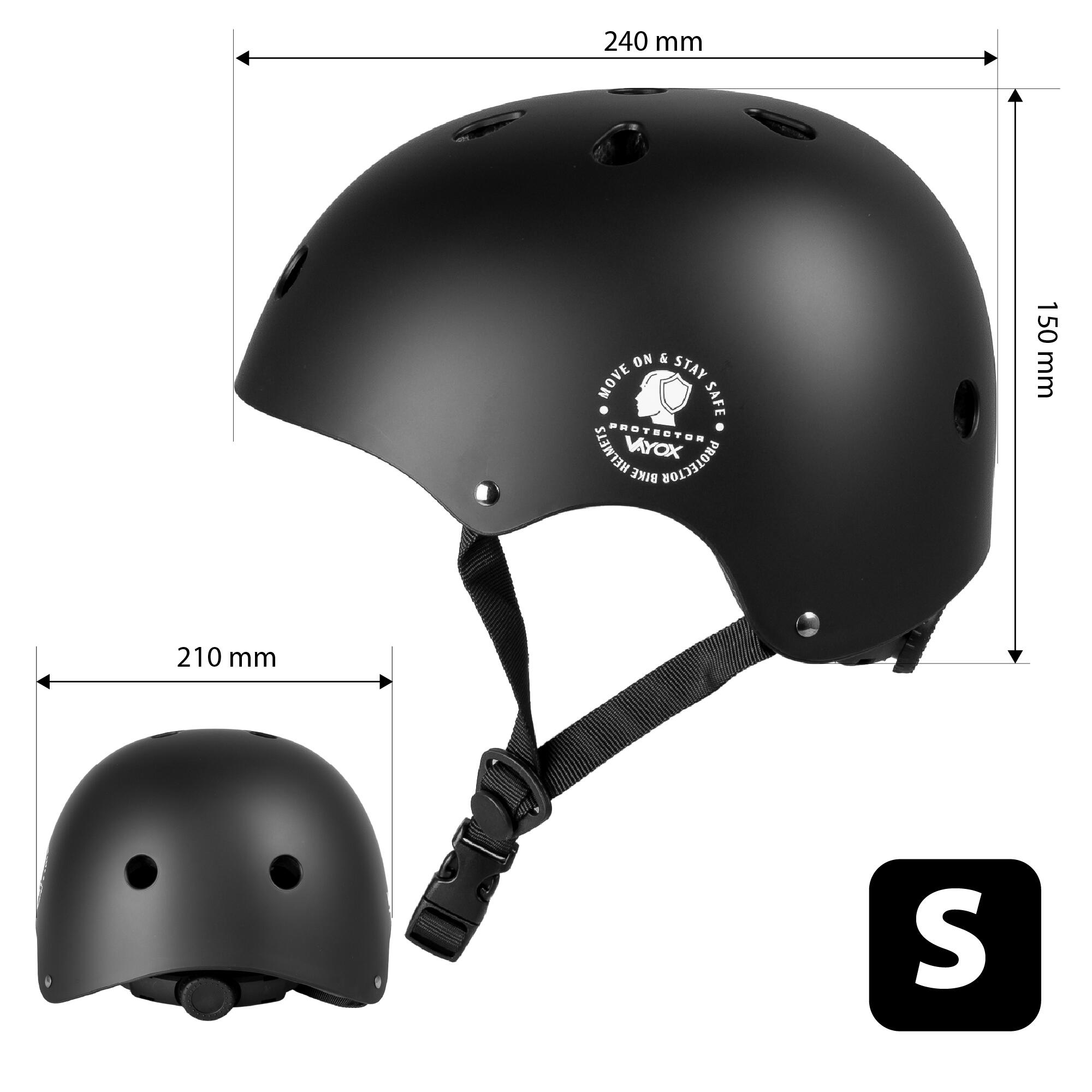 Capacete para bicicleta, patins, trotineta Vayox Protector VA0422 55-57,5cm 5/7