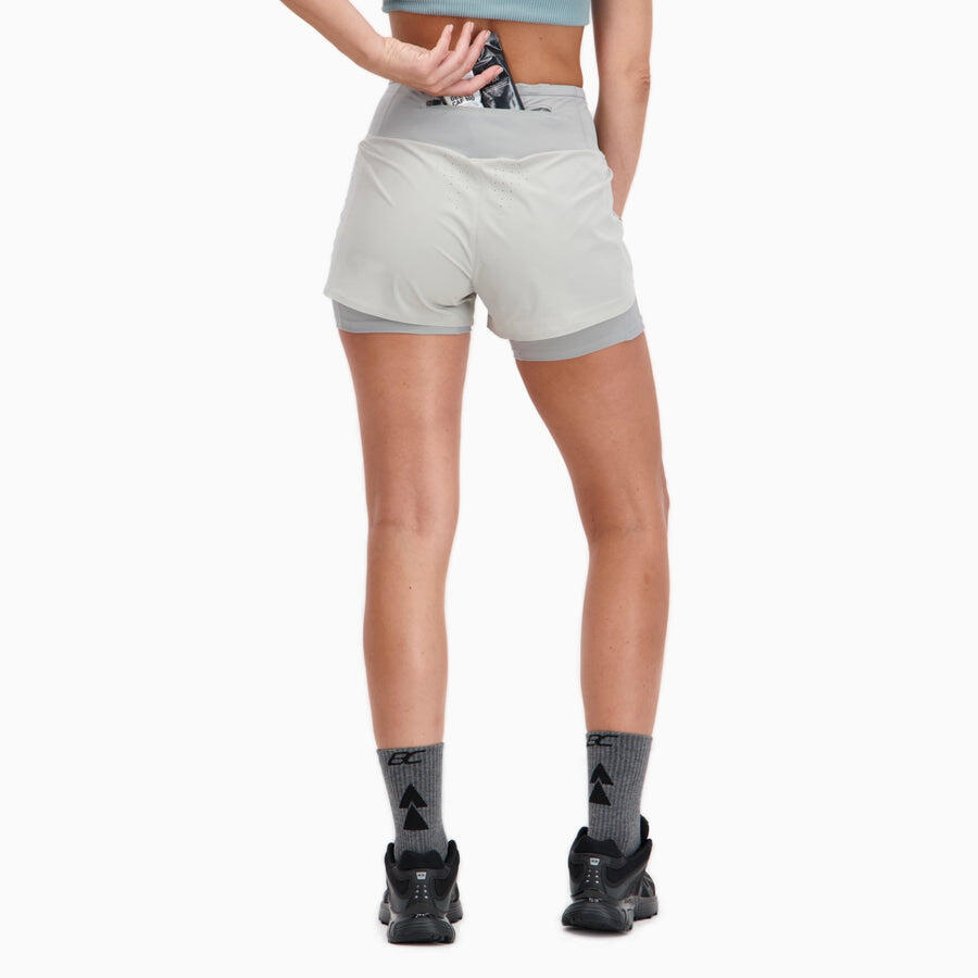 Short 2 en 1 Femme Trail-Running PERFORMANCE MAX 5/7
