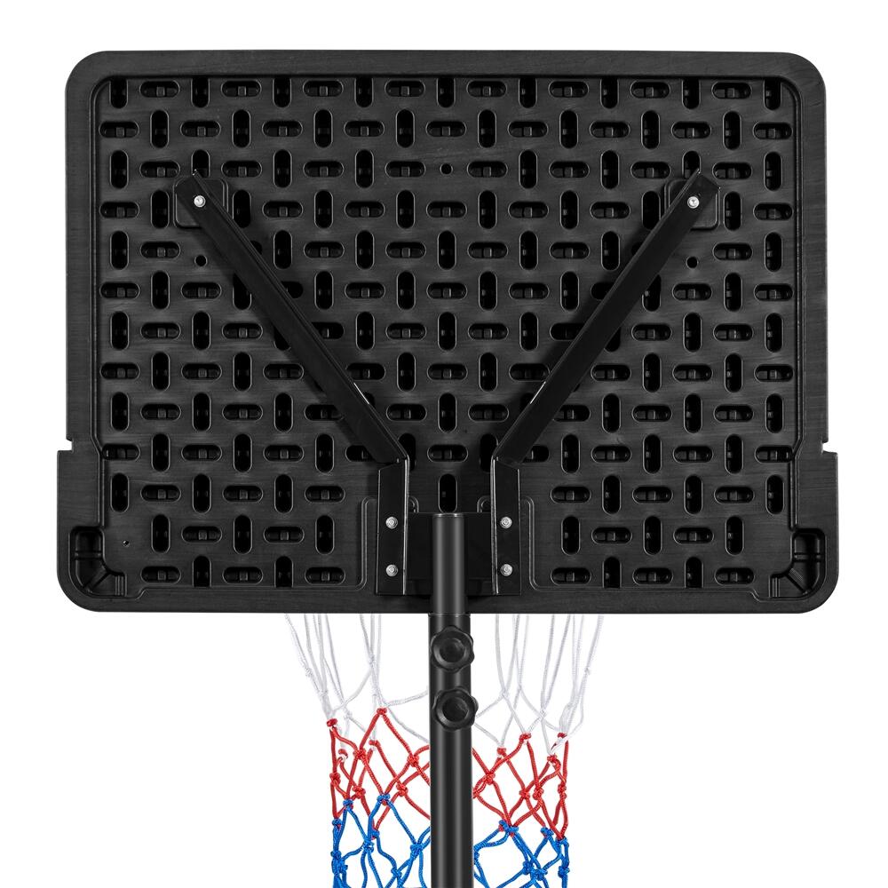 Basketballkorb mit Ständer mobil höhenanpassbar von 182–215 cm Kinder – Schwarz 7/7