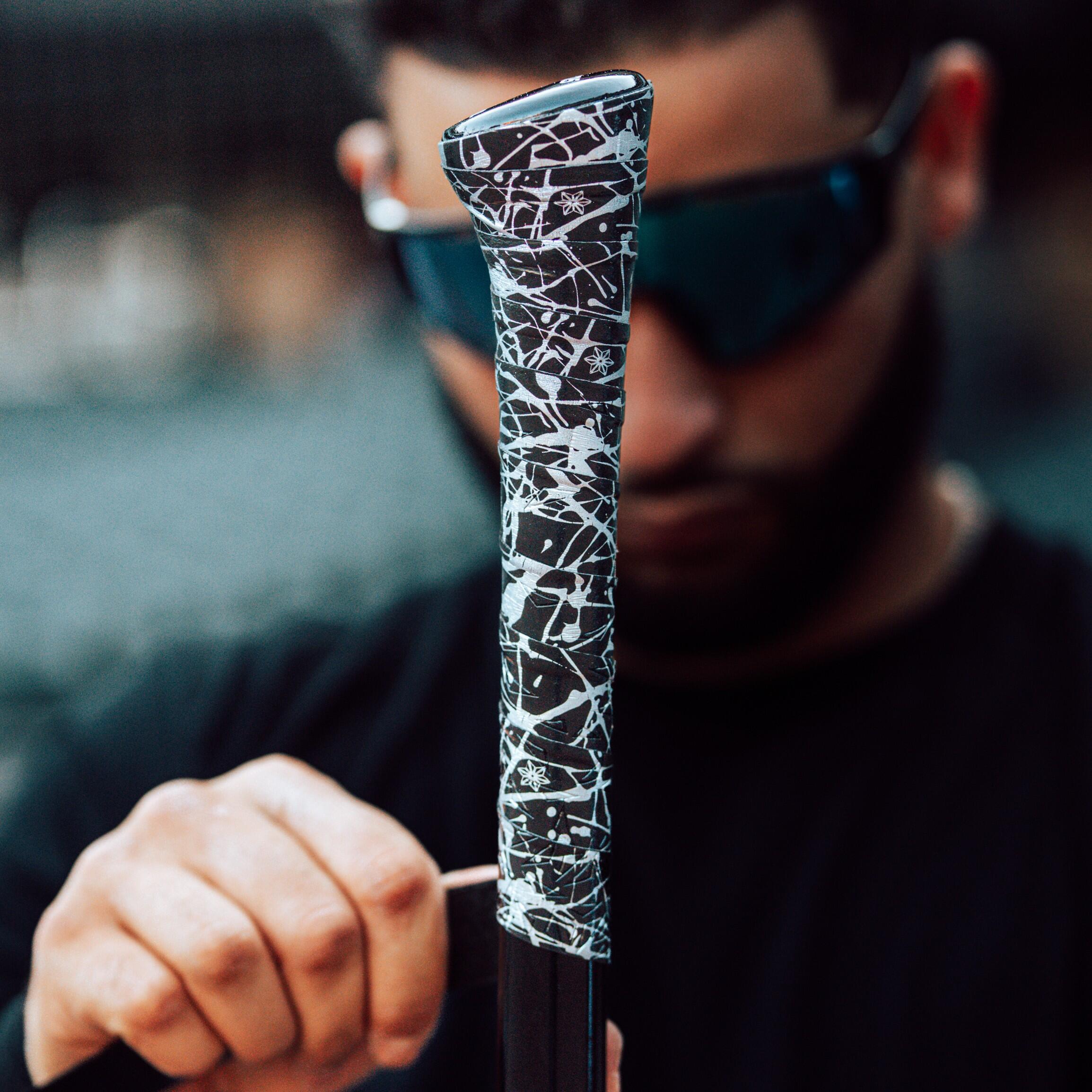 Supacaz Super Sticky Kush-Grip pour batte Baseball-Platine Splat 1,1 mm 3/8