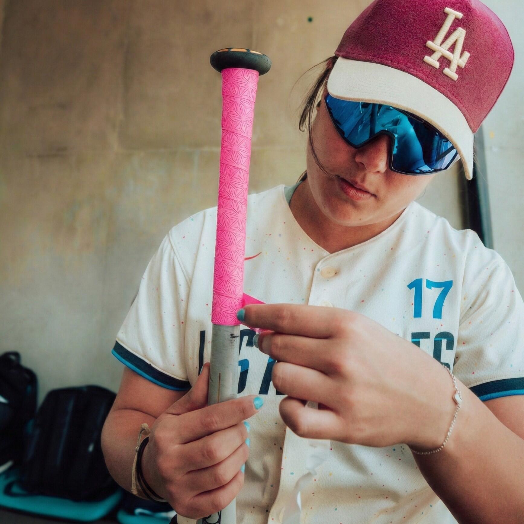 Supacaz Super Sticky Kush-Cinta para bate Béisbol-Rosa Neón 0,5 mm 3/5