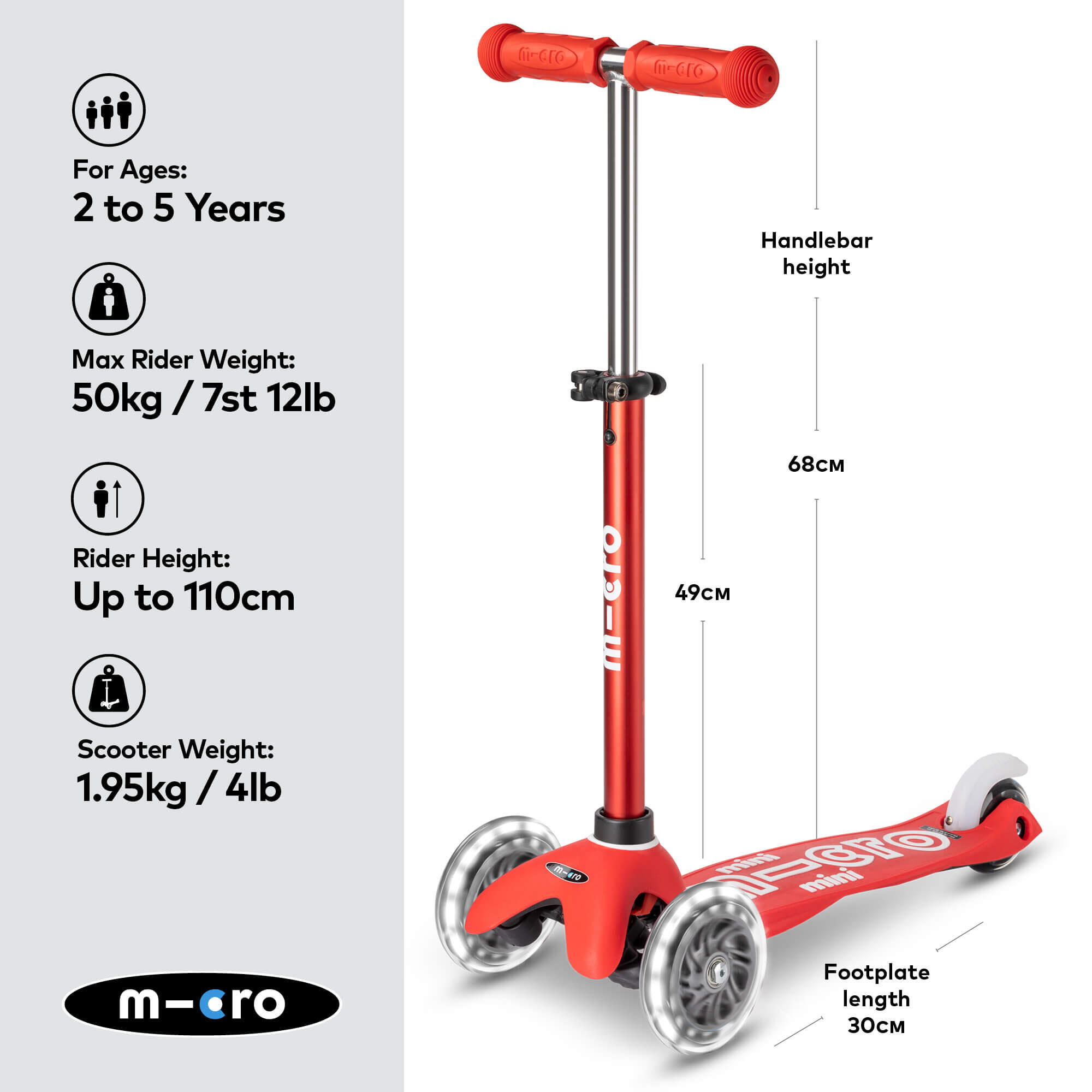 Trottinette 3 roues Mini  Deluxe  LED 2/7