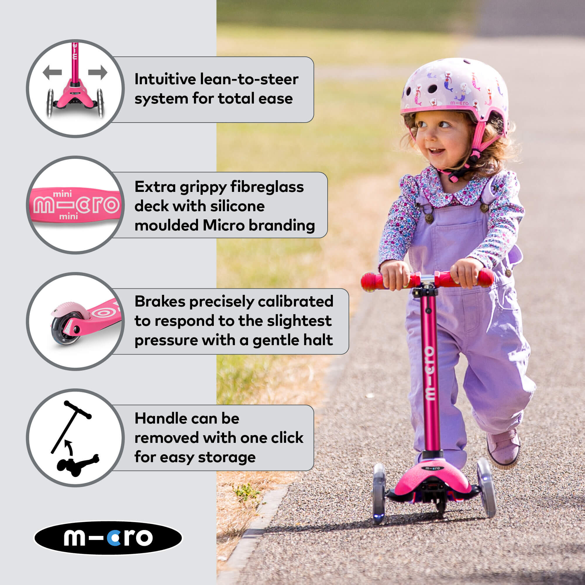Trottinette 3 roues Mini  Deluxe  LED 5/7