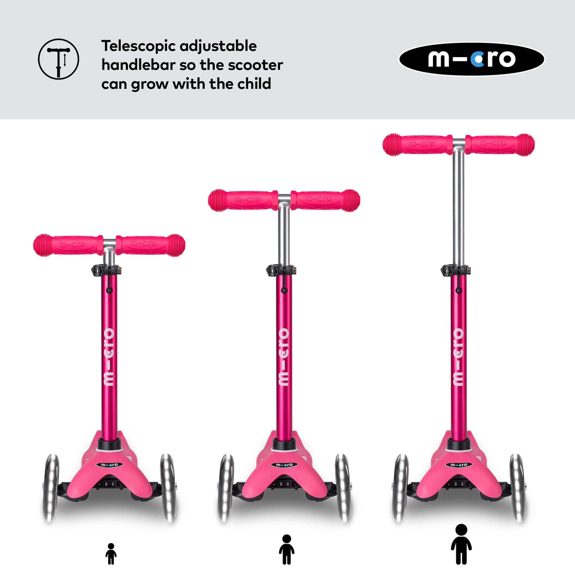 Trottinette 3 roues Mini  Deluxe  LED 4/7