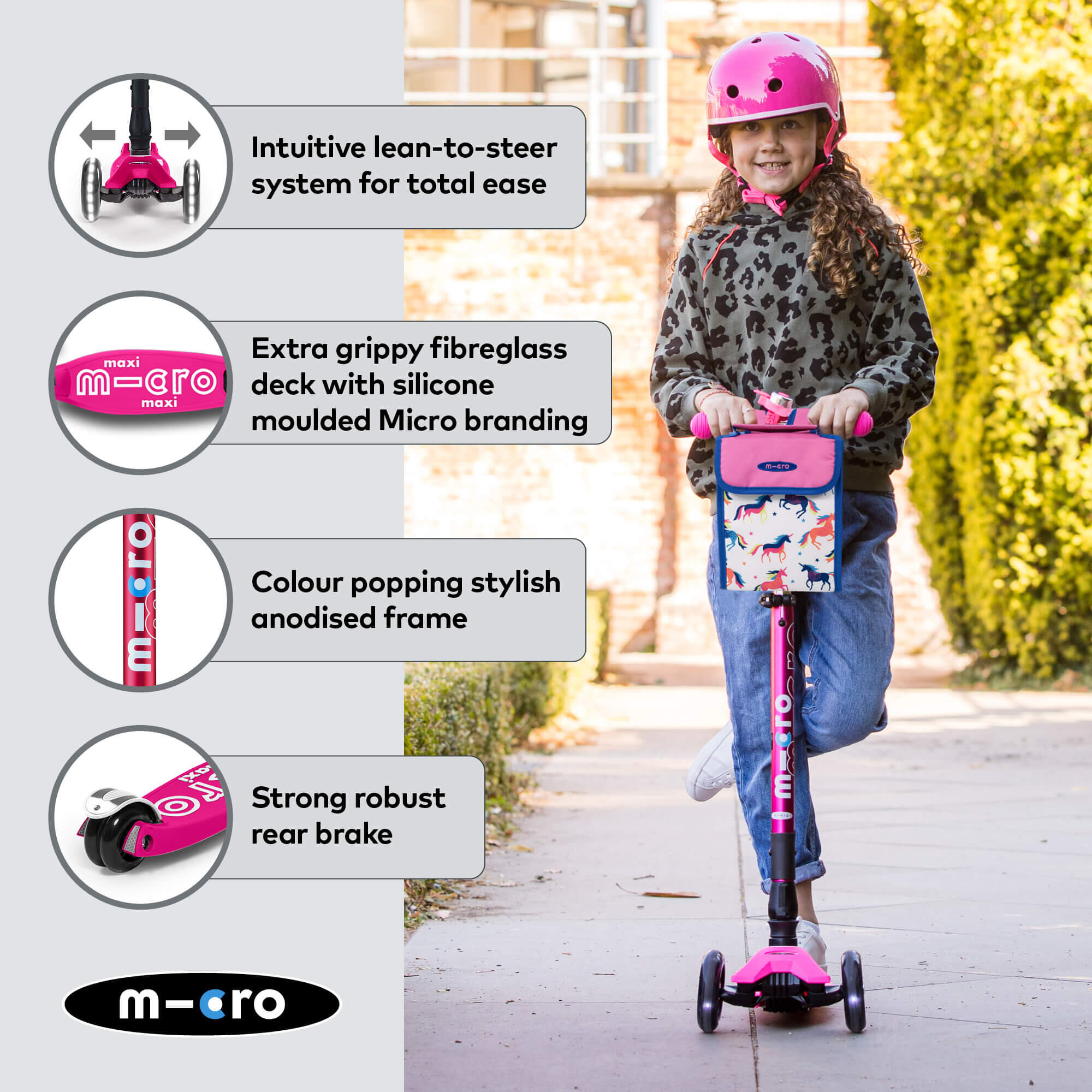 Trottinette enfant Maxi  Deluxe pliable  LED 5/7