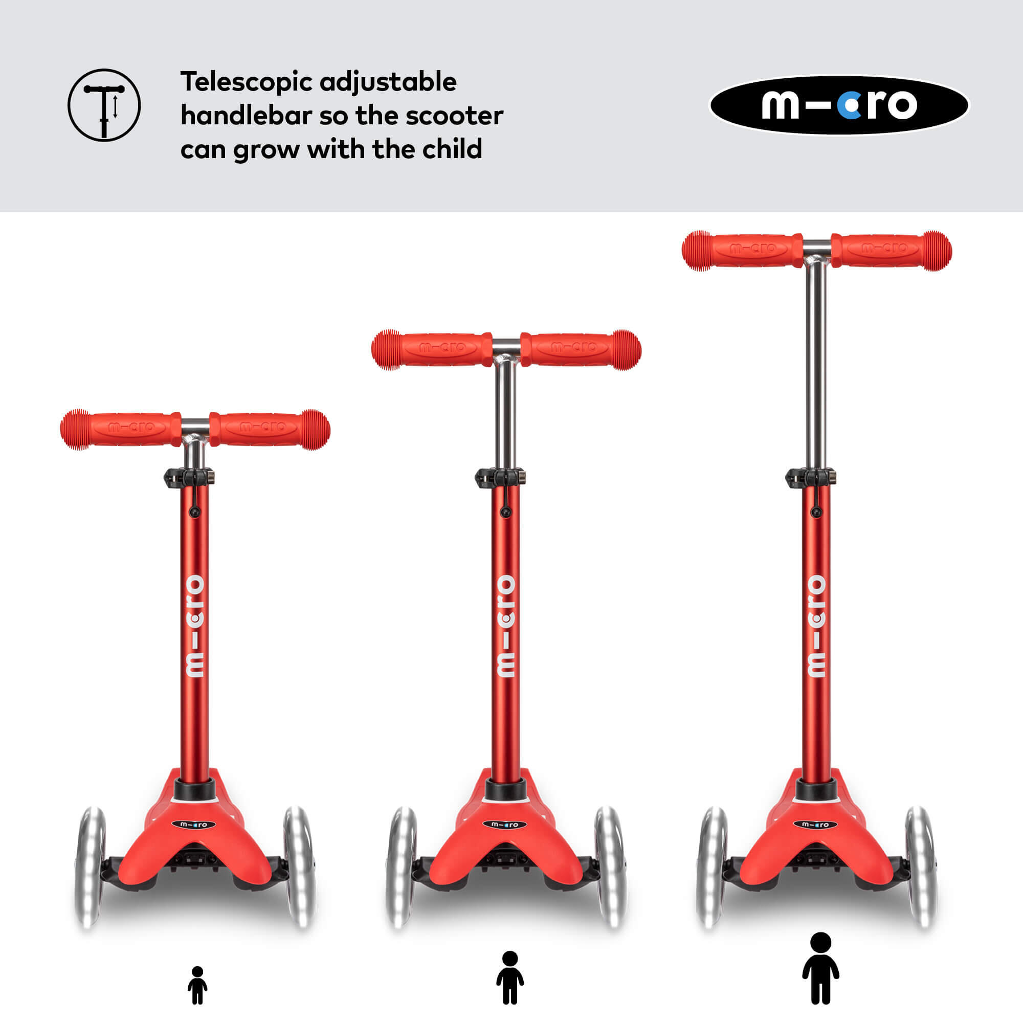 Trottinette 3 roues Mini  Deluxe  LED 4/7