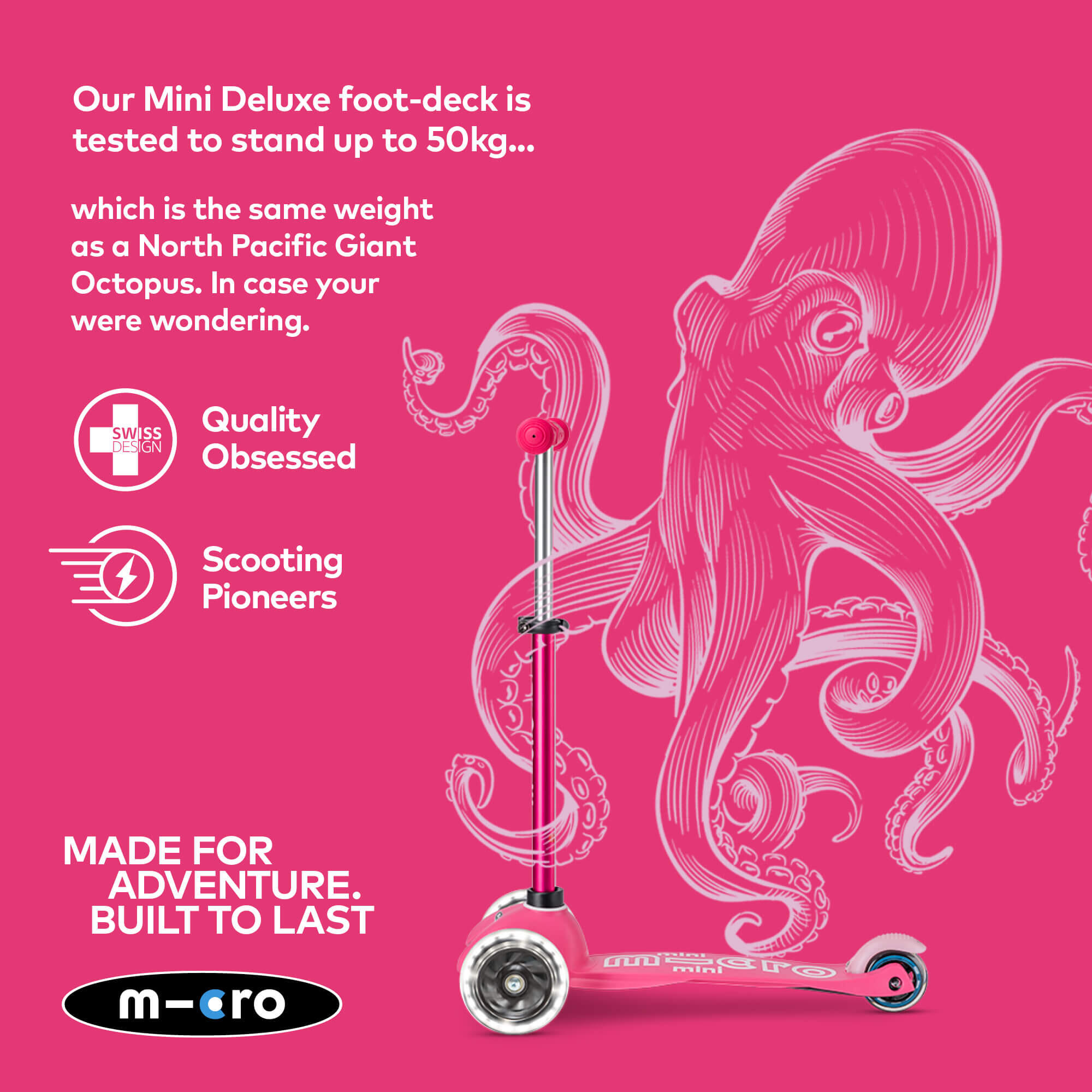 Trottinette 3 roues Mini  Deluxe  LED 6/7