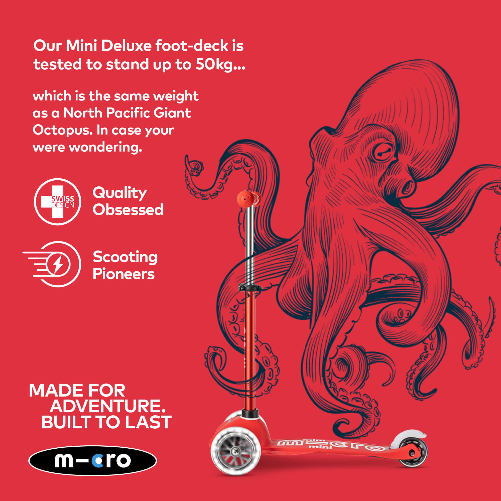 Trottinette 3 roues Mini  Deluxe  LED 6/7