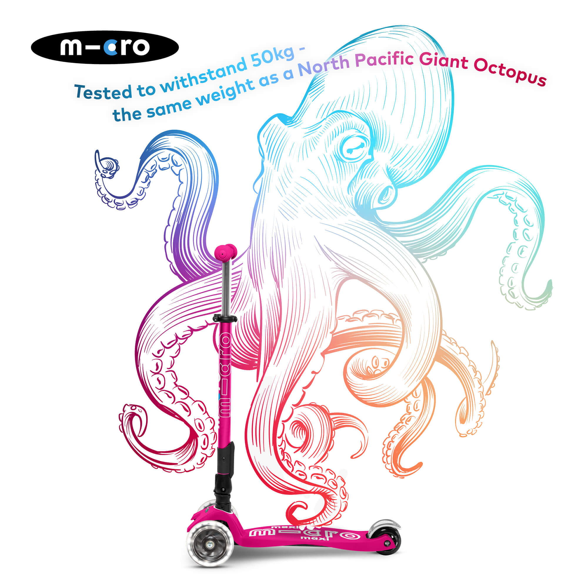 Trottinette enfant Maxi  Deluxe pliable  LED 6/7