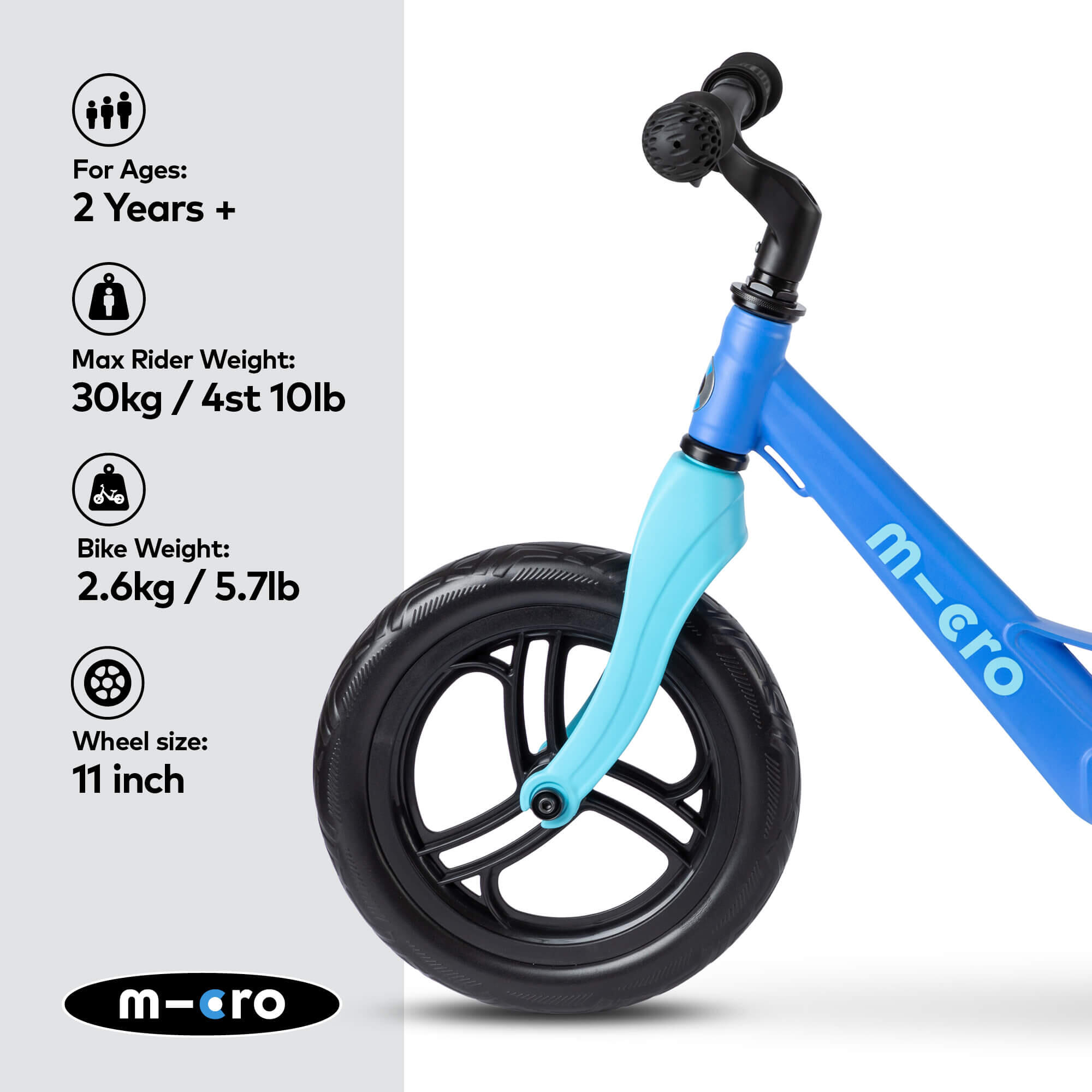 Draisienne  Balance Bike Lite Bleu Ciel 2/7