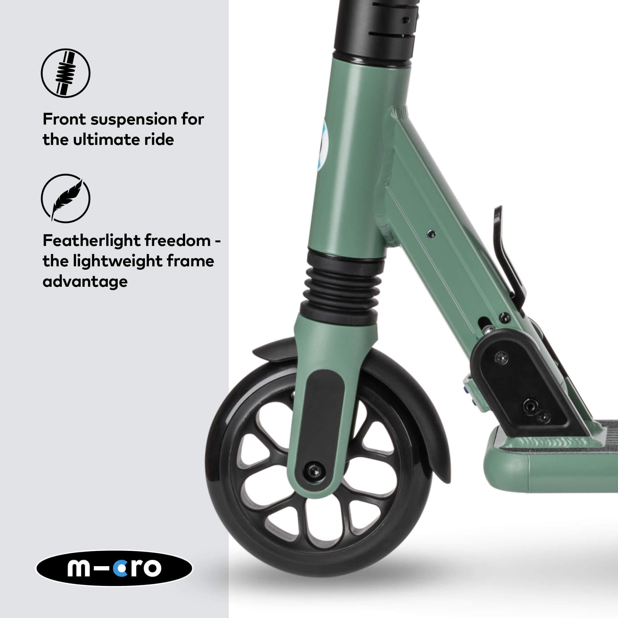 Micro Sprite Suspension Scooter – Olivgrün 3/7