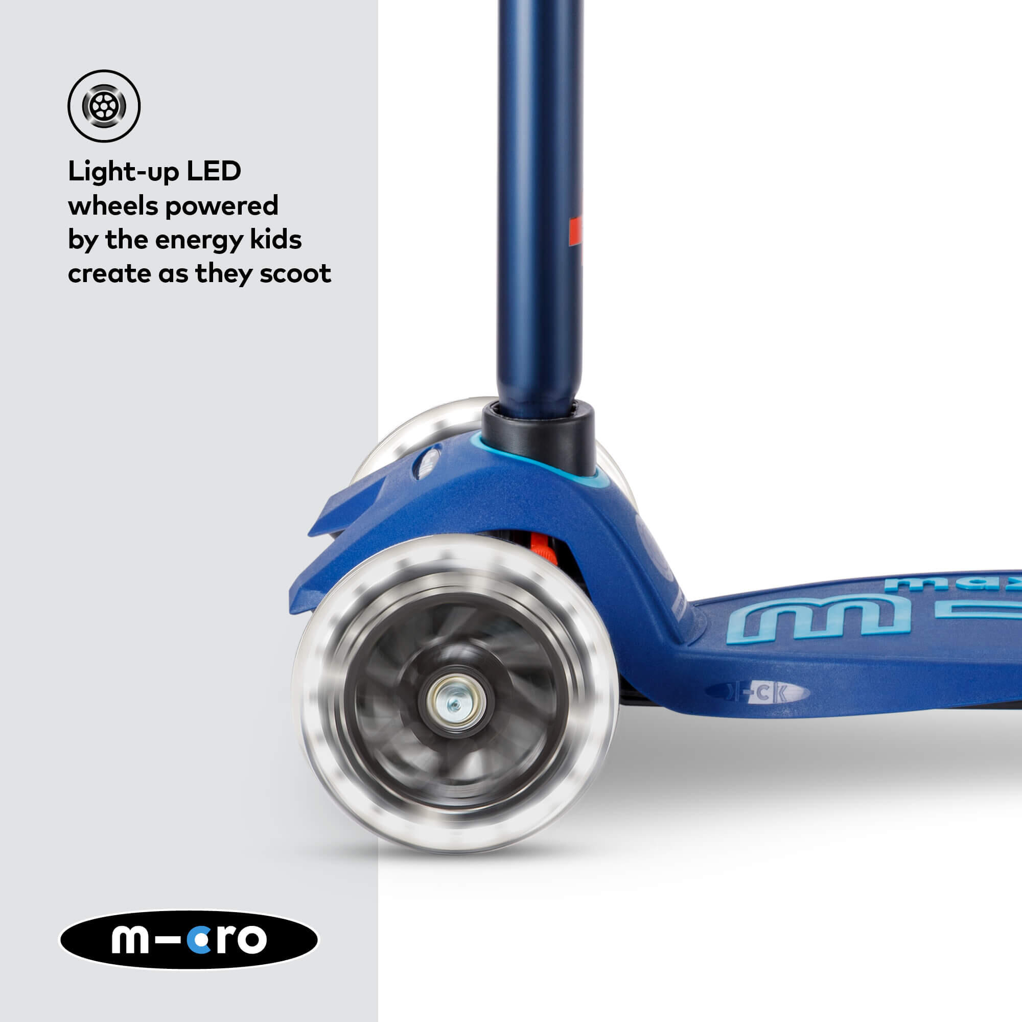 Trottinette enfant Maxi  Deluxe  Navy LED 3/7