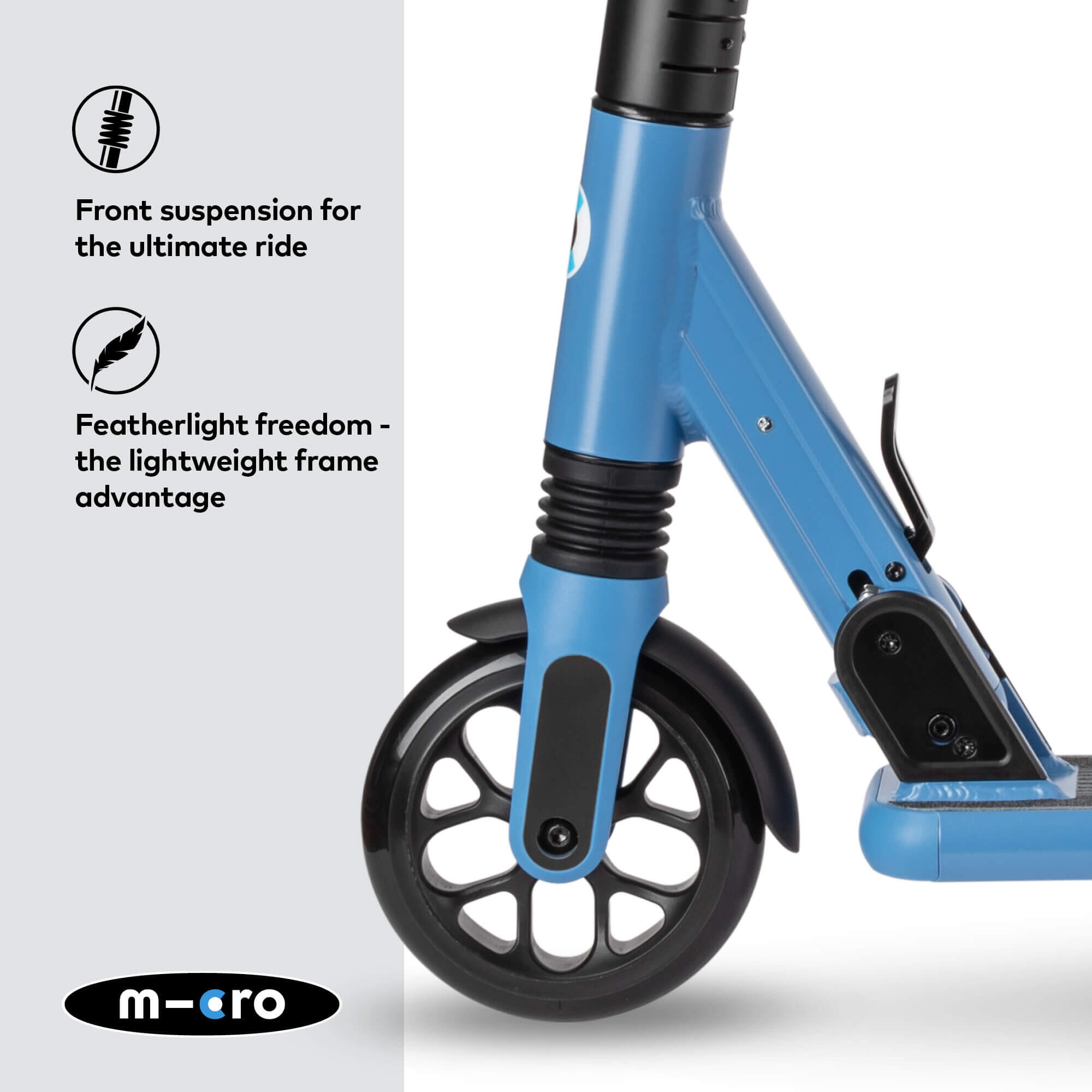 Patinete 2 Ruedas Micro Sprite Suspension Azul 3/7