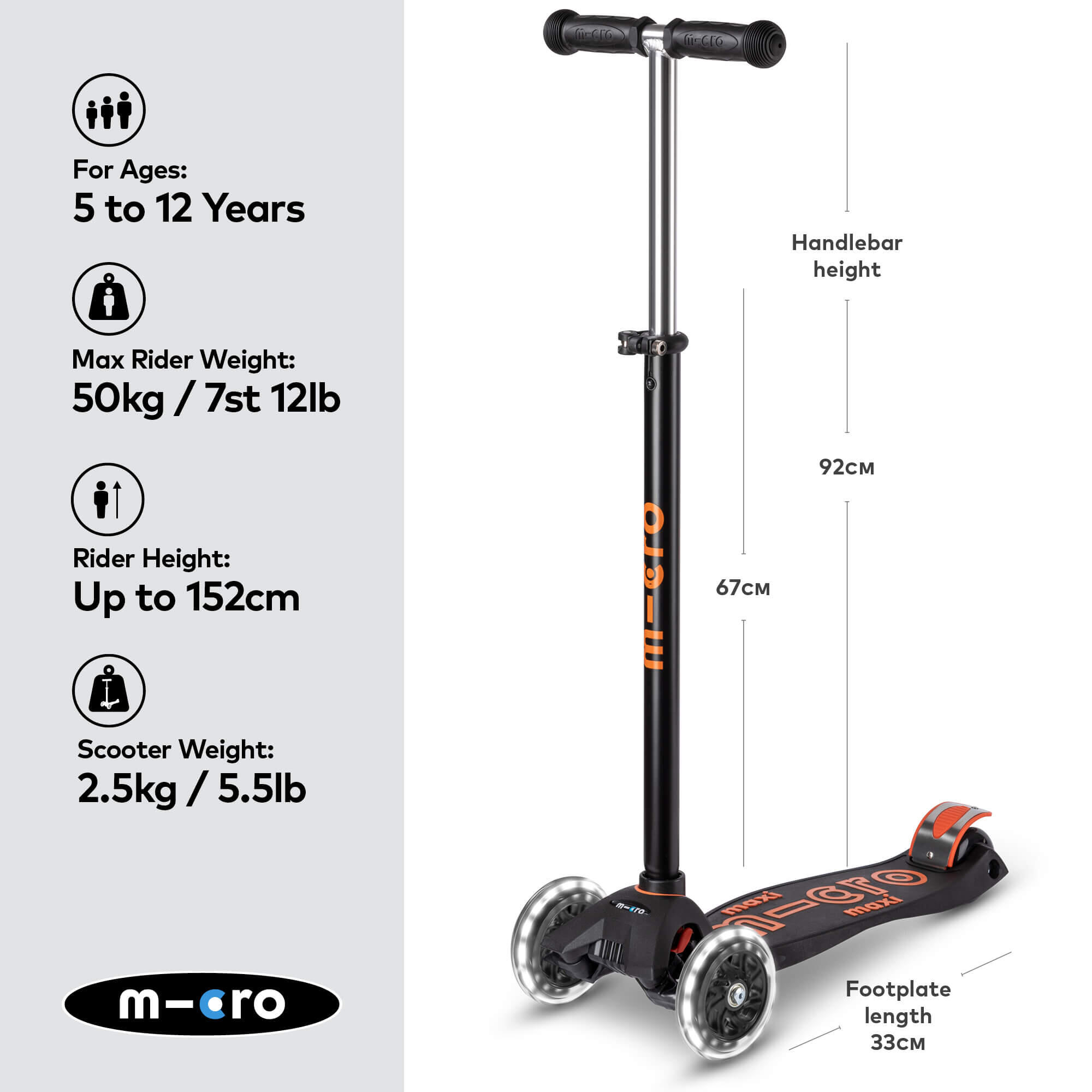 Trottinette Maxi Deluxe LED Unisexe 2/7