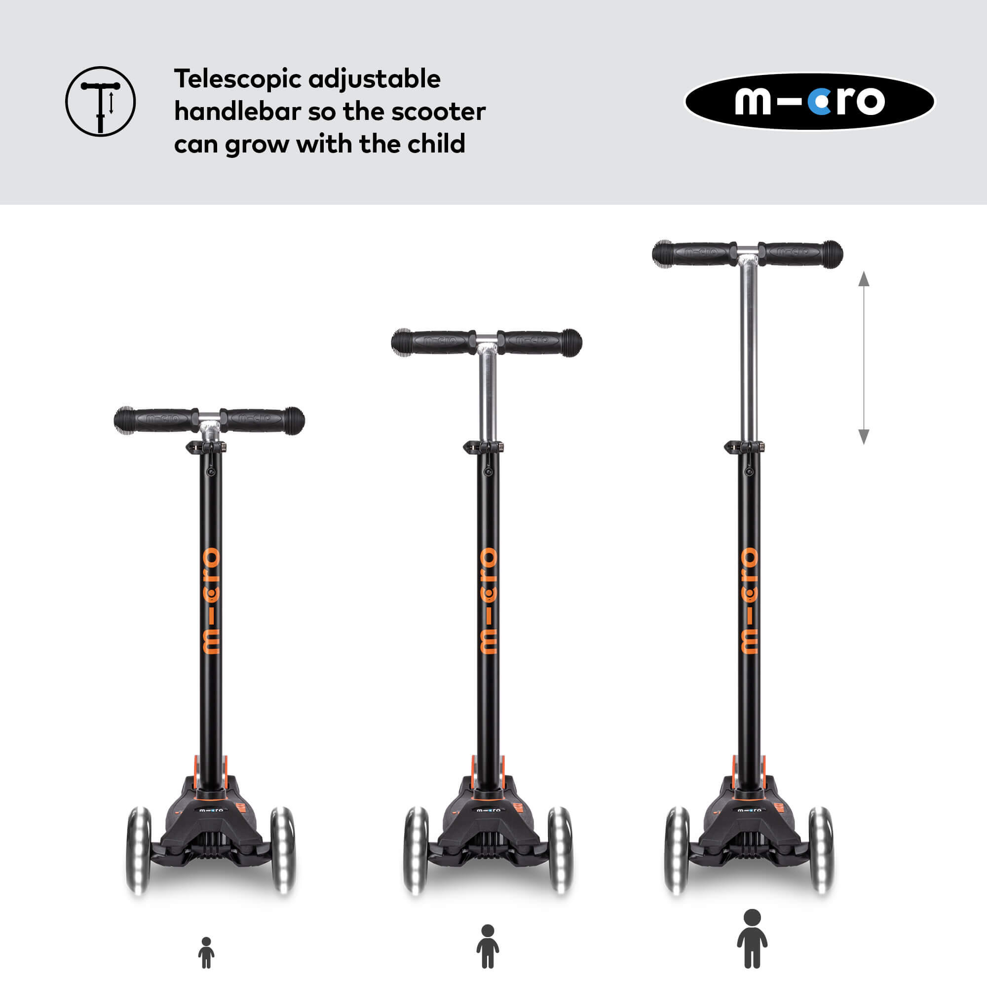 Trottinette Maxi Deluxe LED Unisexe 4/7