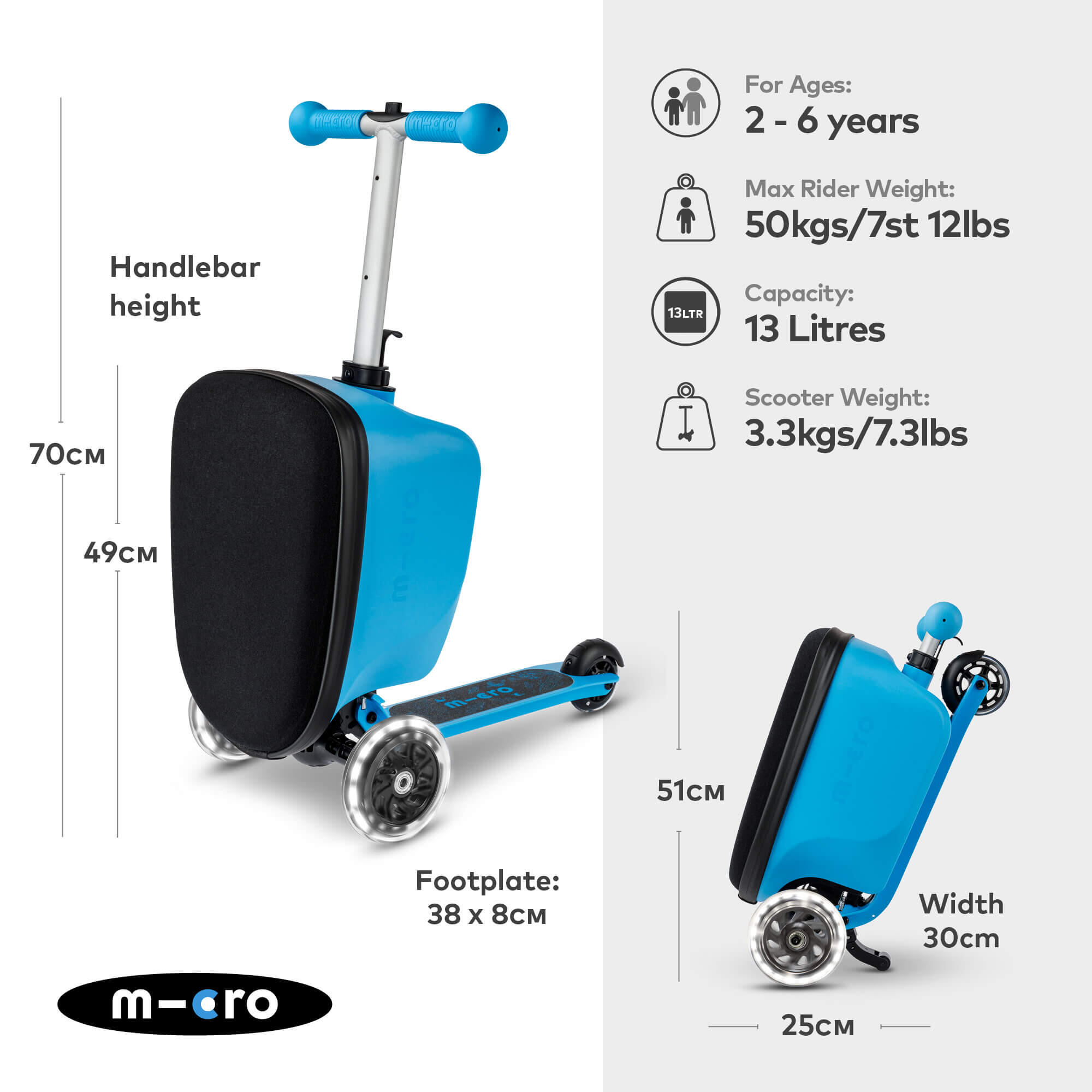 Luggage Junior Patch & Play Bleu 2/7