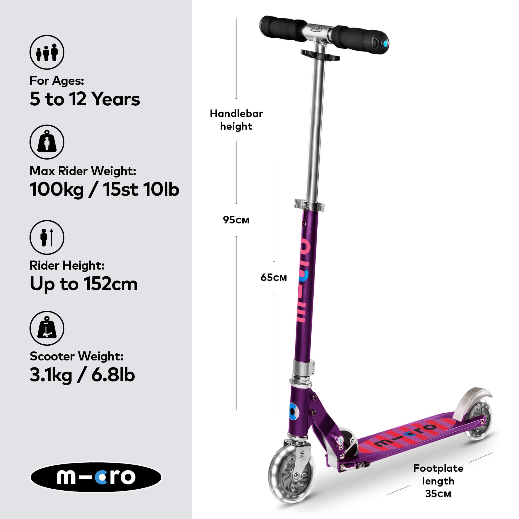 Trottinette enfant  Sprite  LED 2/7