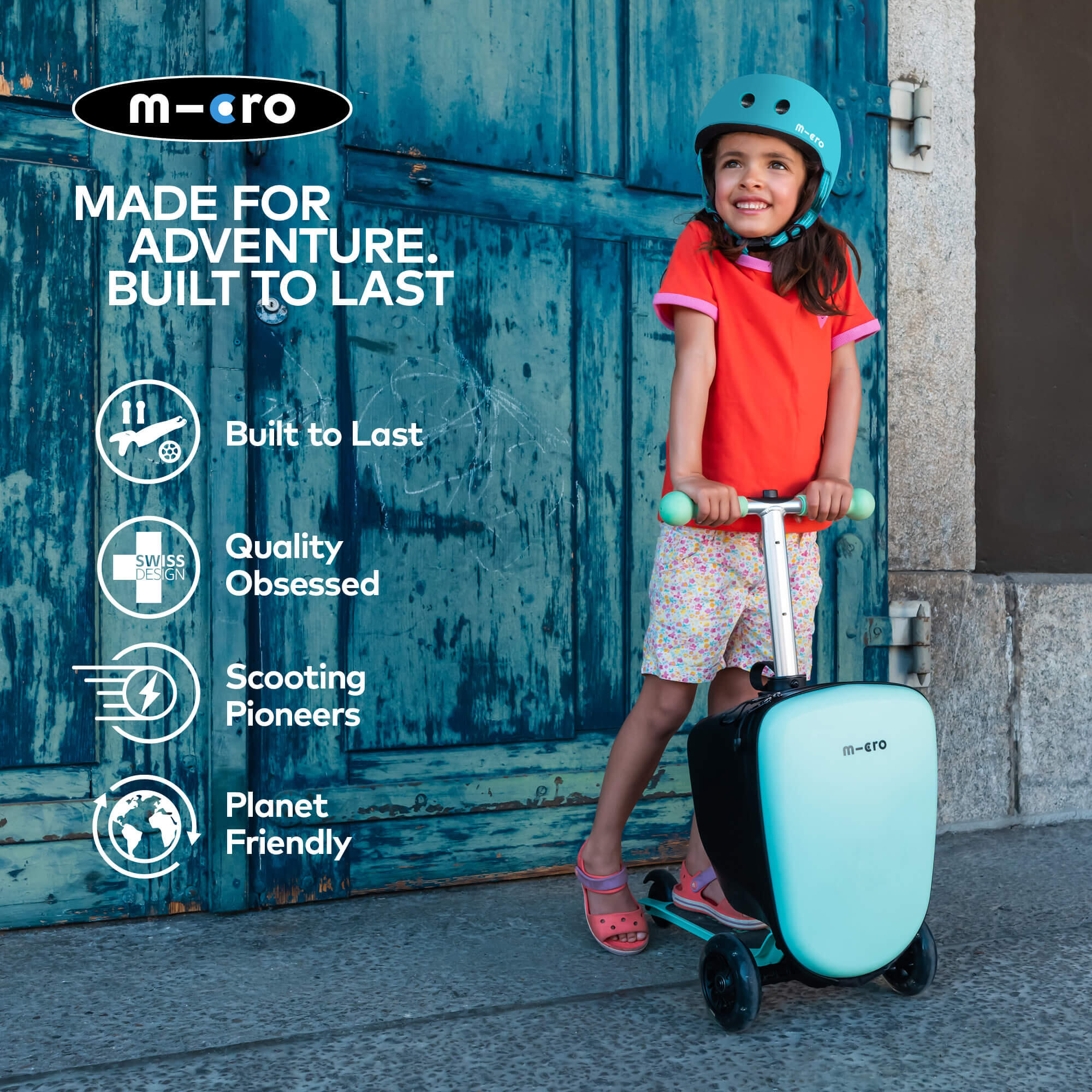 Scooter -Micro Junior Maleta Menta 6/7