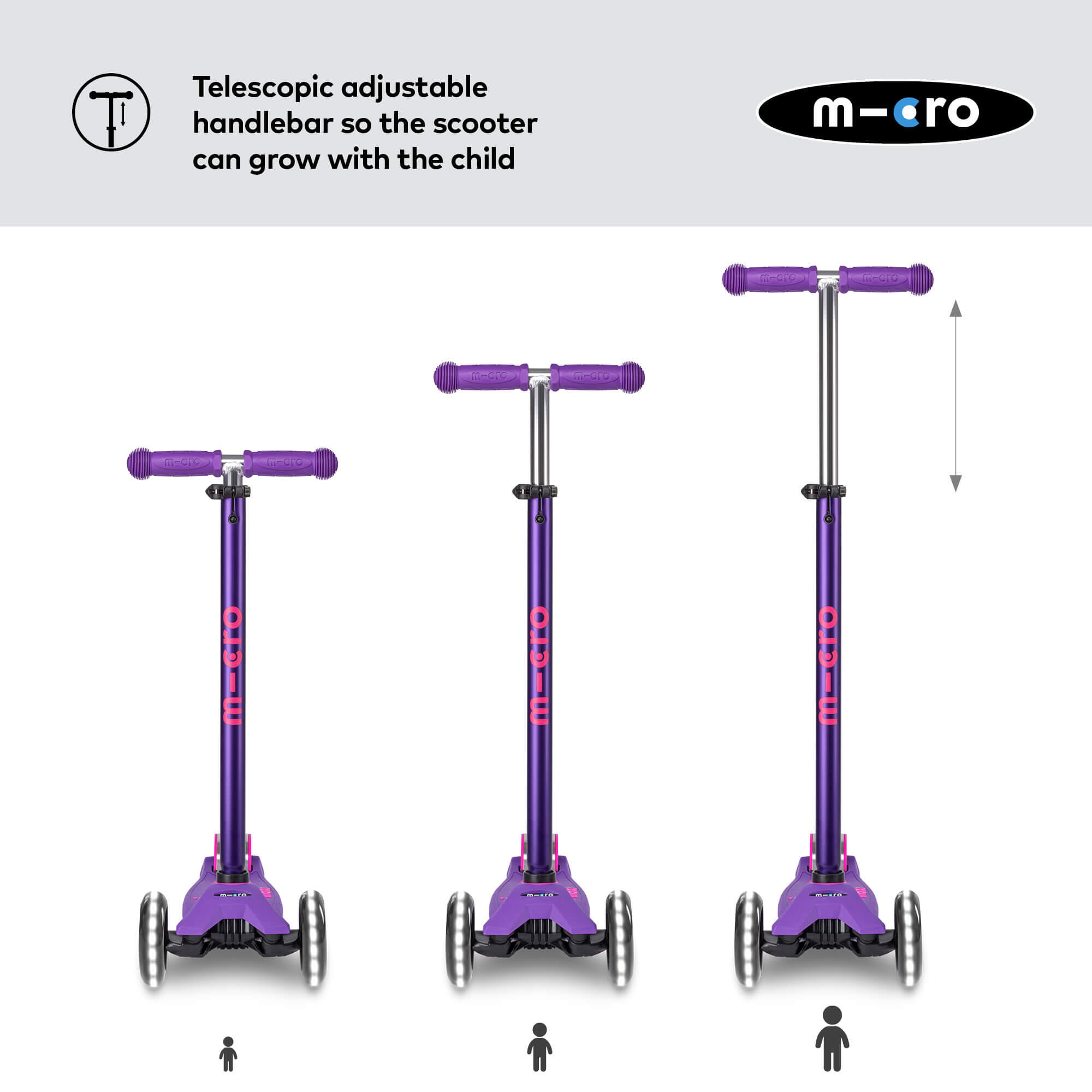 Trottinette enfant Maxi  Deluxe  LED 4/7