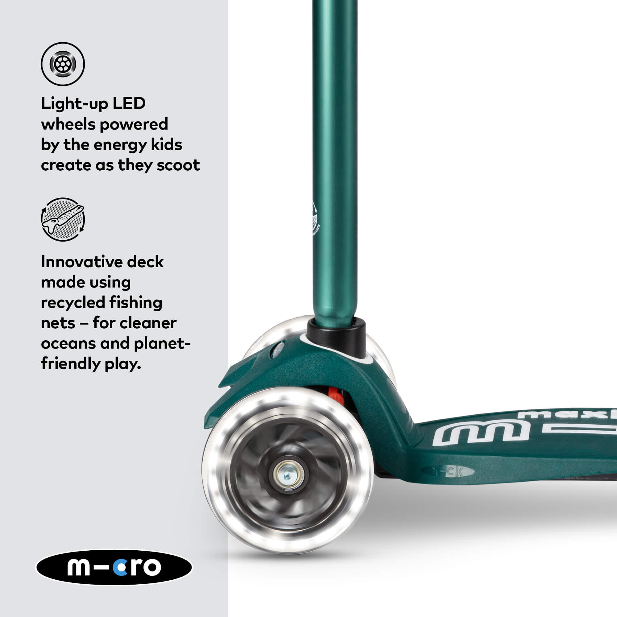 Trottinette enfant Maxi  Deluxe Éco  LED 3/7