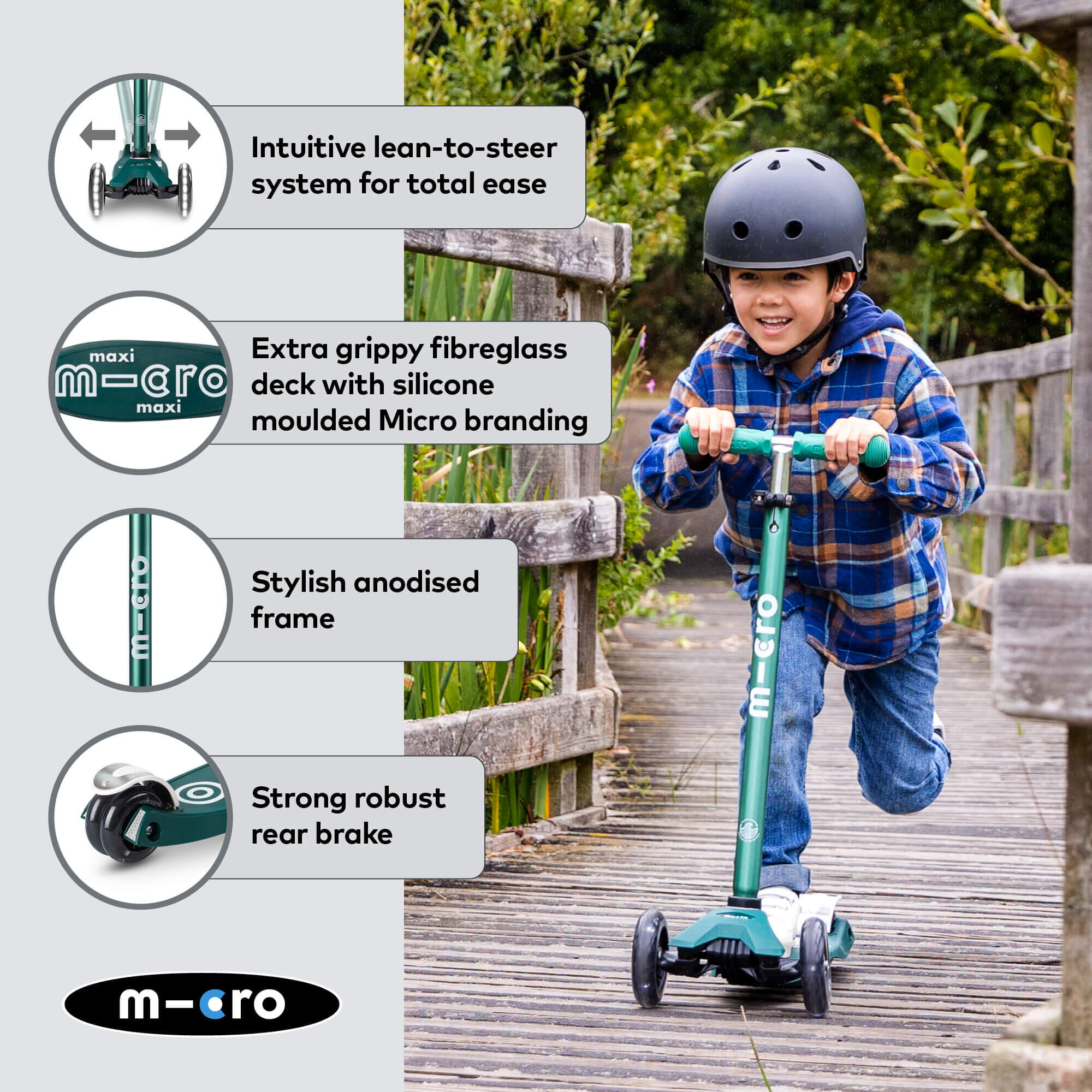 Trottinette enfant Maxi  Deluxe Éco  LED 5/7