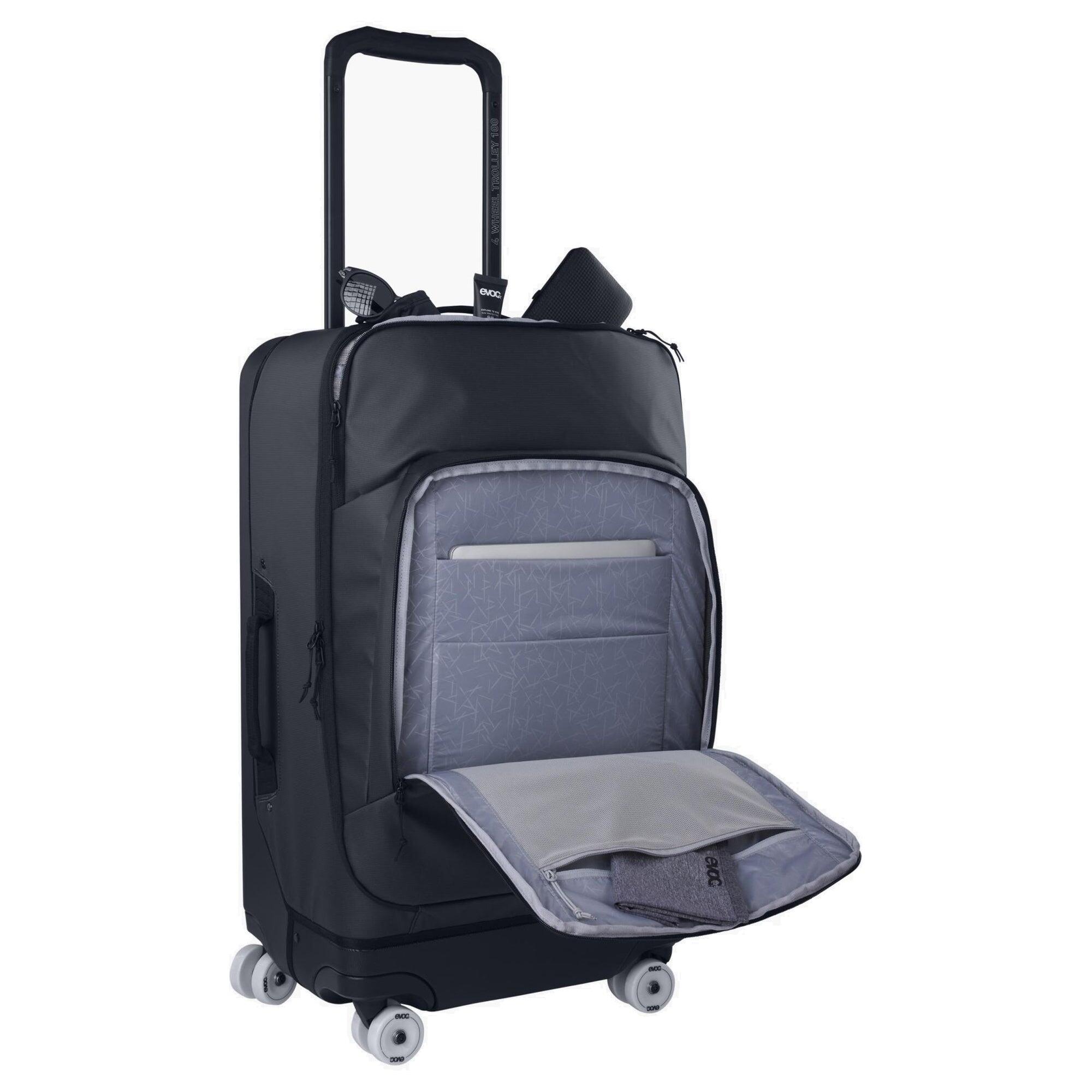 Evoc 4-Wheel Trolley 100 L - grigio carbonio/nero 4/7