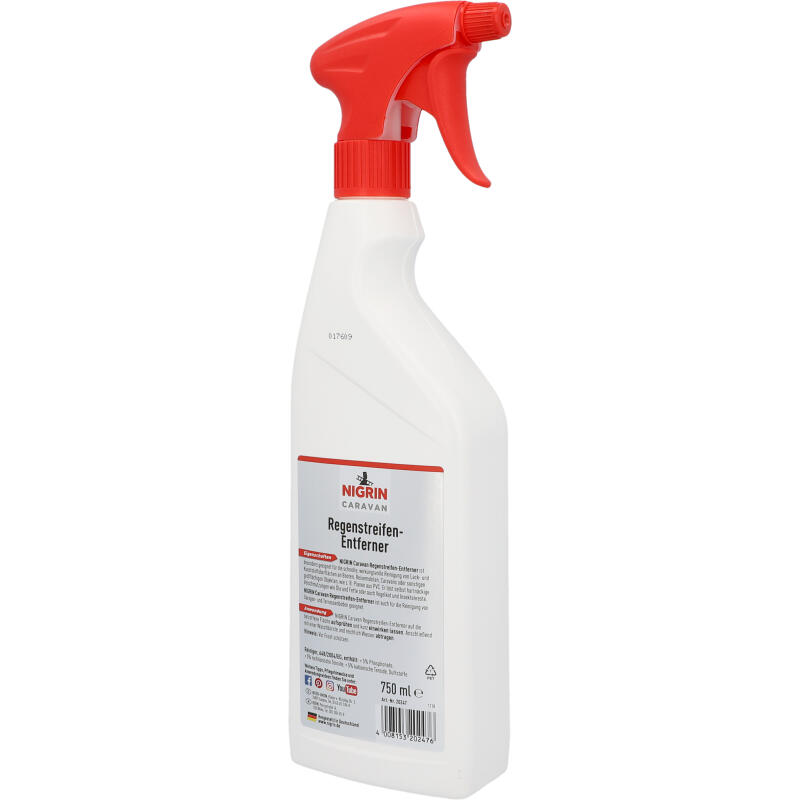 NIGRIN CARAVAN Regenstreifen-Entferner für Lack- und Kunststoffoberflächen 750ml 7/7