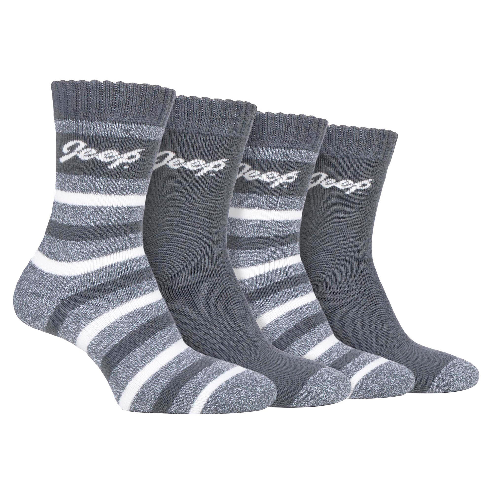 Paquet de 4 chaussettes chaudes doublées de polaire pour bottes thermiques 3/4