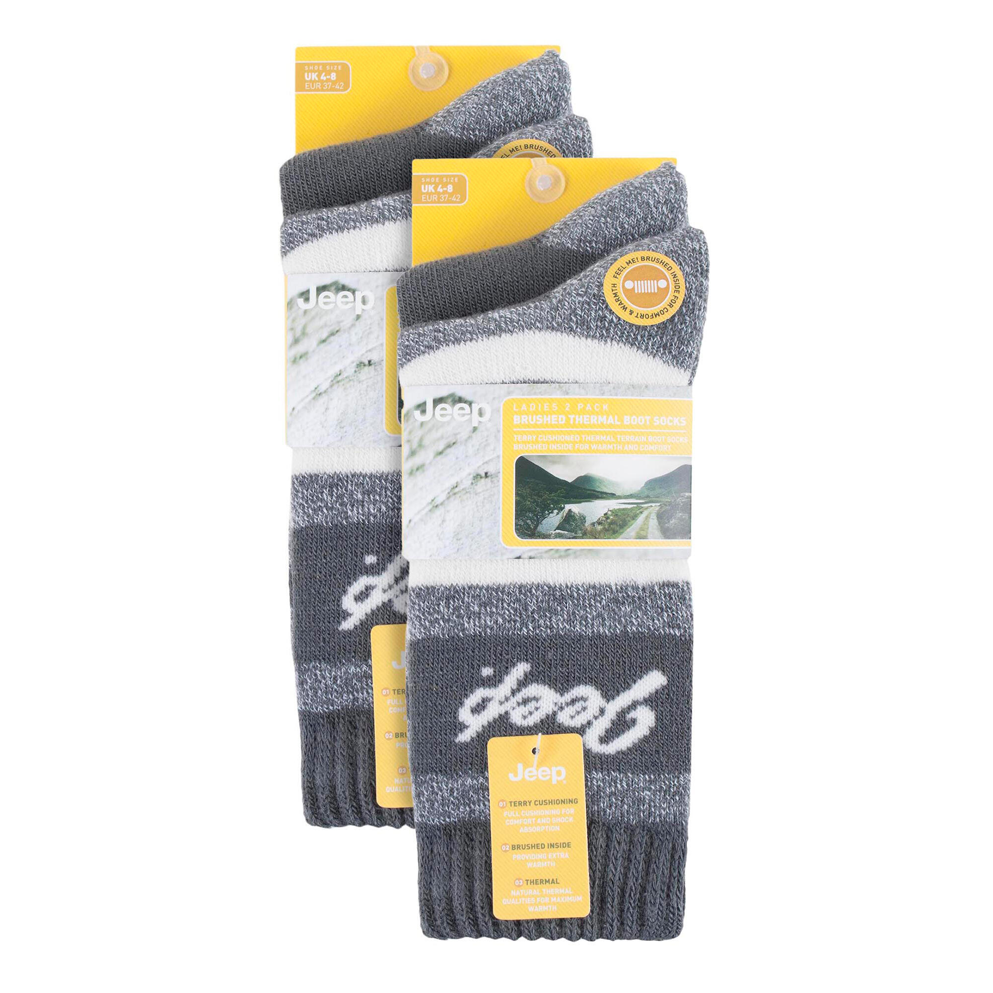 Paquet de 4 chaussettes chaudes doublées de polaire pour bottes thermiques 2/4