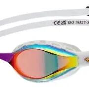 Arena Air Sonic Mirror Gold and White Mirrored Lenses Swimming Goggles