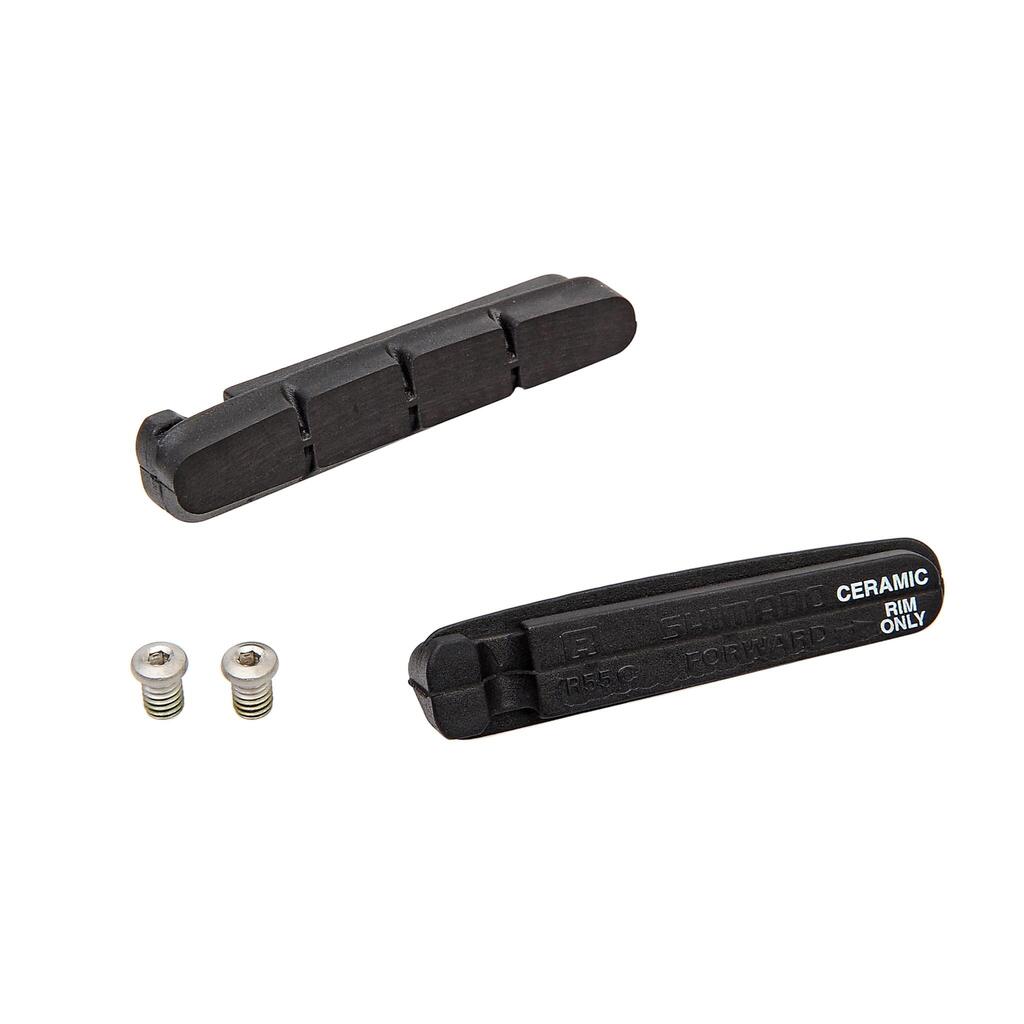 r55c brake pads and fixing bolts for ceramic rims Shimano (x2)
