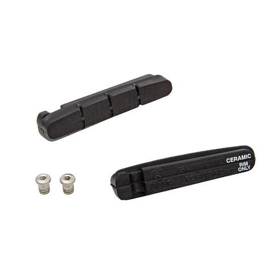 r55c Bremsbeläge und Befestigungsbolzen für Keramikfelgen Shimano (x2)