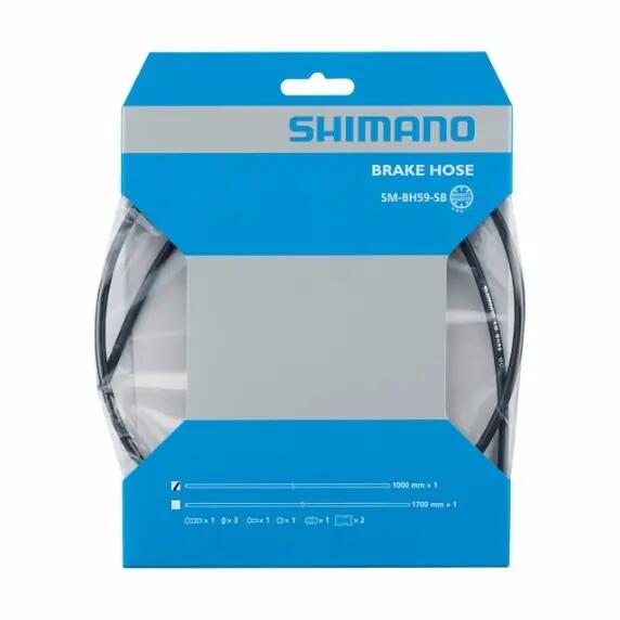 Durite de Frein Shimano SM-BH59 Banjo-Droit 1000mm Noir 2/2