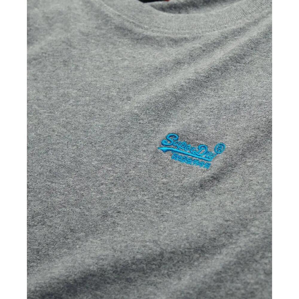 T-shirt Uomo Superdry Vintage Logo Grigio/Blu 6/6