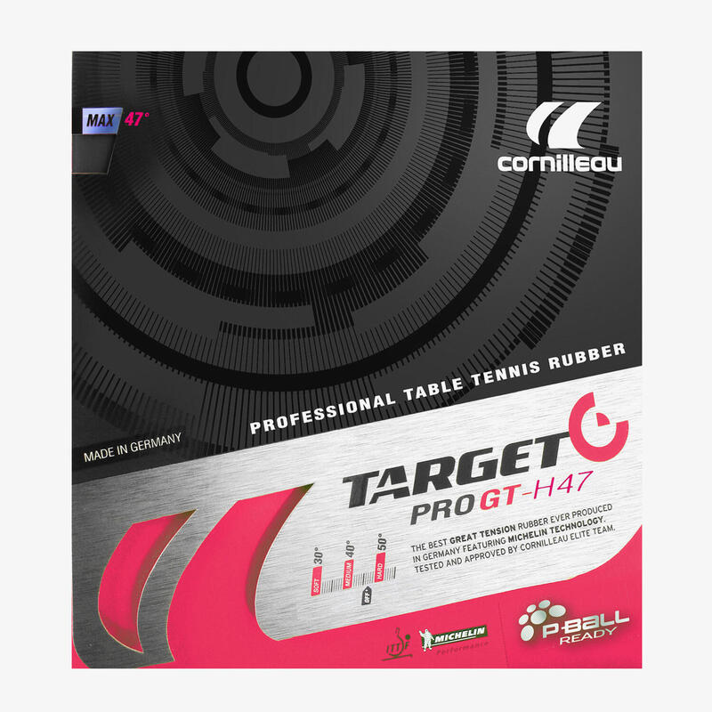 Rubber voor tafeltennisracket Target Pro GT H47