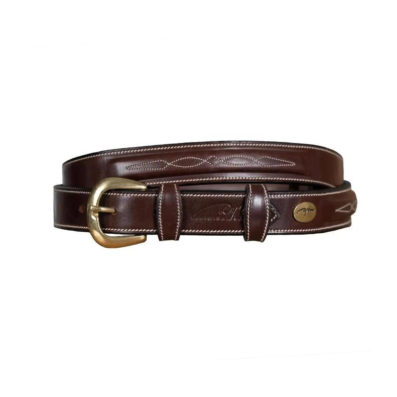 Dy'on Fancy Leder Riem Bruin -