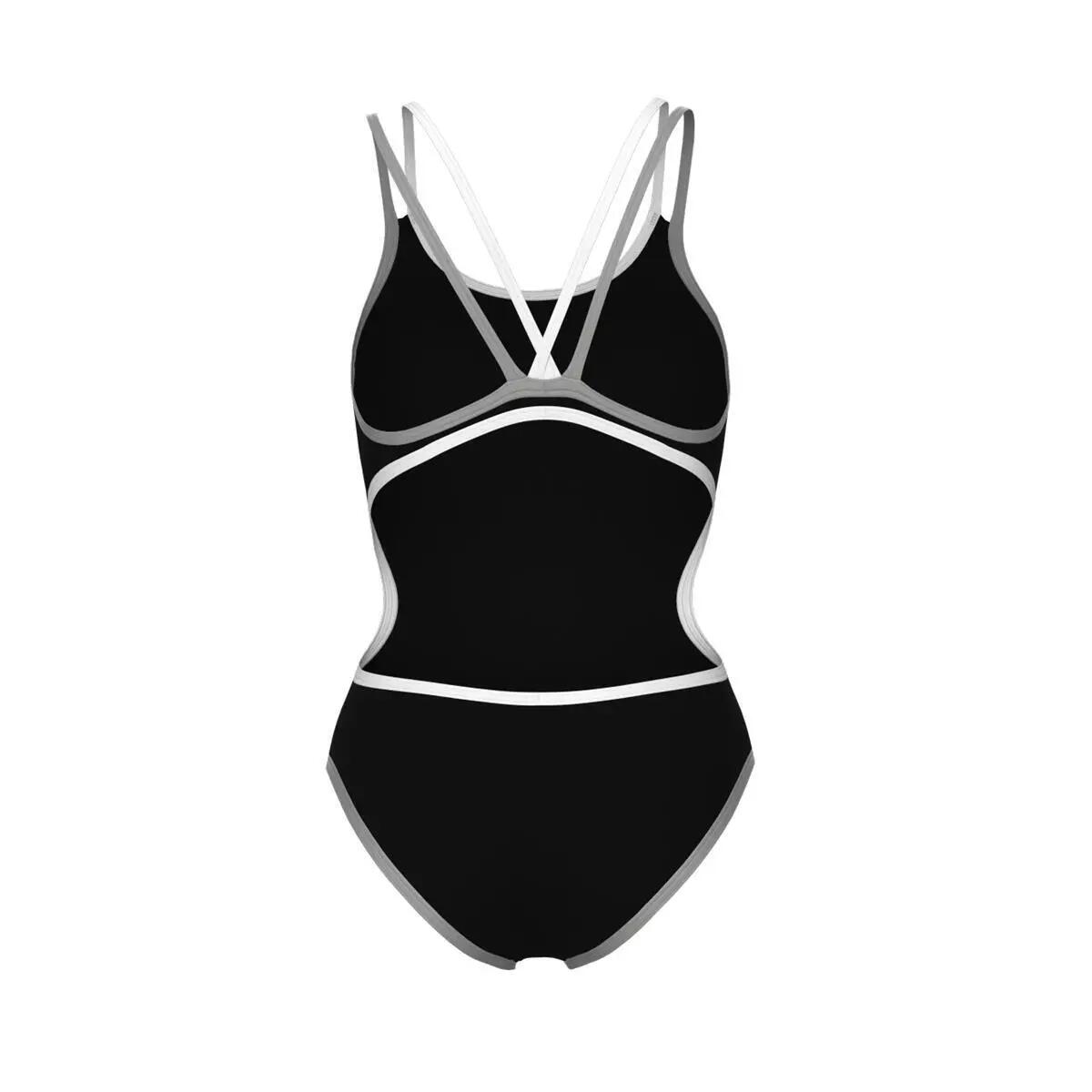 Maillot de bain 1 pièce double dos croisé femme Arena One 2/2