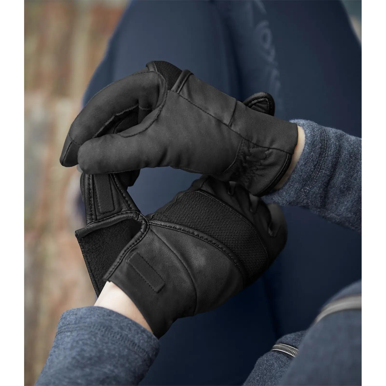 Guantes de equitación de cuero ELT Magnetize Winter 2/3