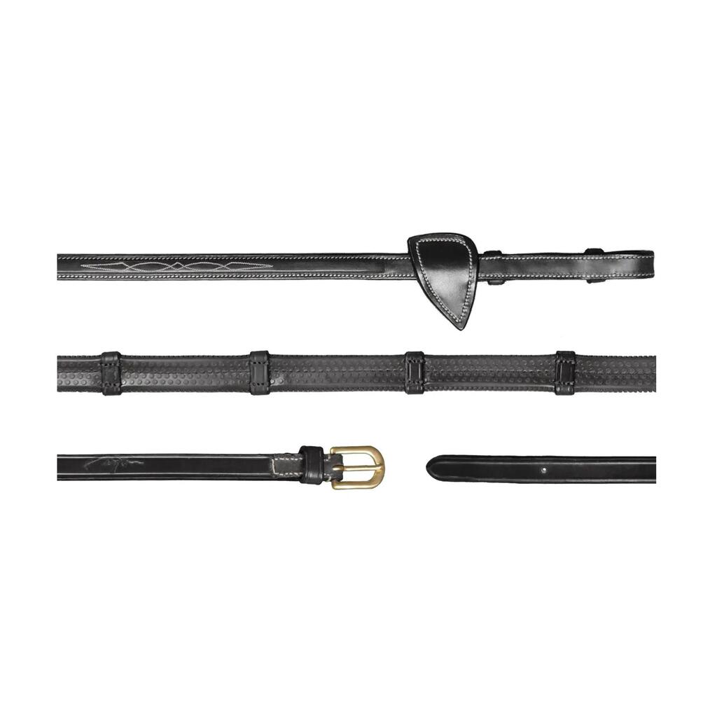 Rubber reins 1/2 with 7 stops Dy'on