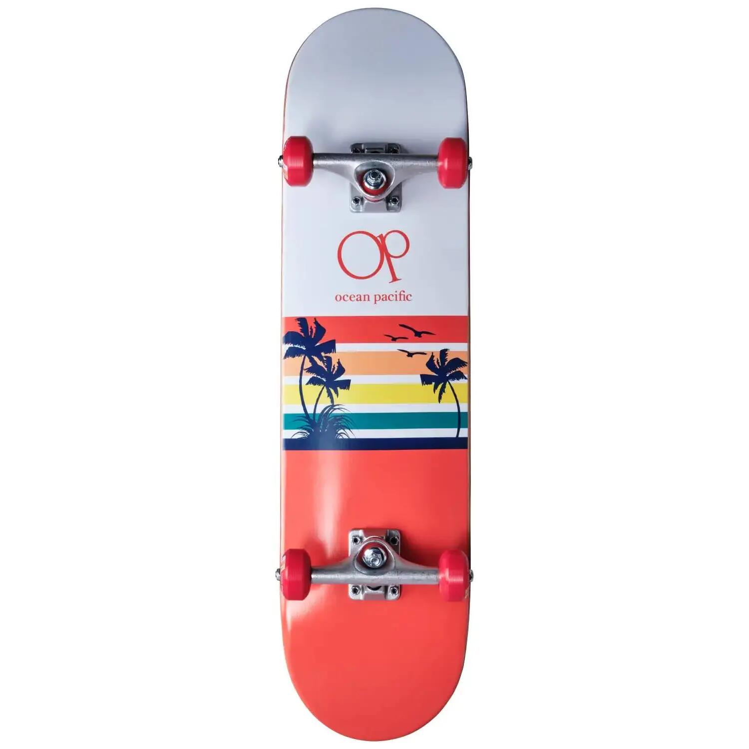 Deski Kompletne Ocean Pacific Sunset Deskorolka Kompletna - 8" - Biały/Czerwony