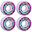KFD Blast Roți Skateboard Pachet 4 buc - 52mm - Pink