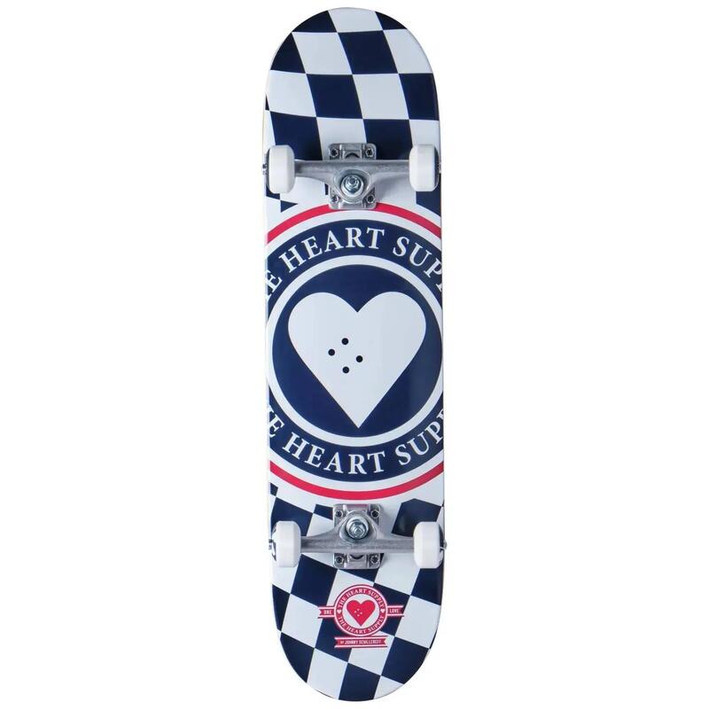 Heart Supply Insignia Check Skateboard Complet - 8" - Albastru