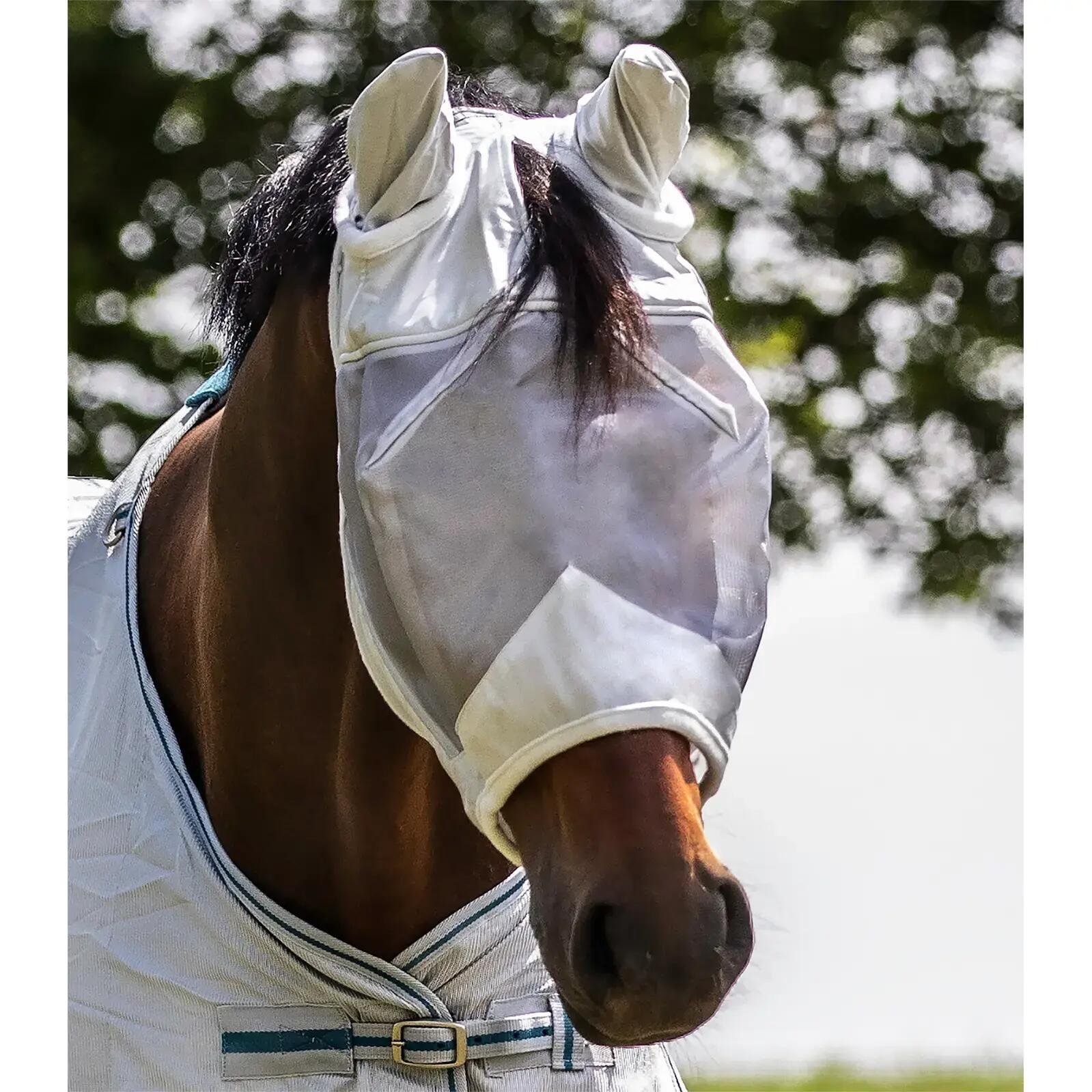 Masque anti-mouches avec protection d'oreilles pour poney Waldhausen Premium 2/2