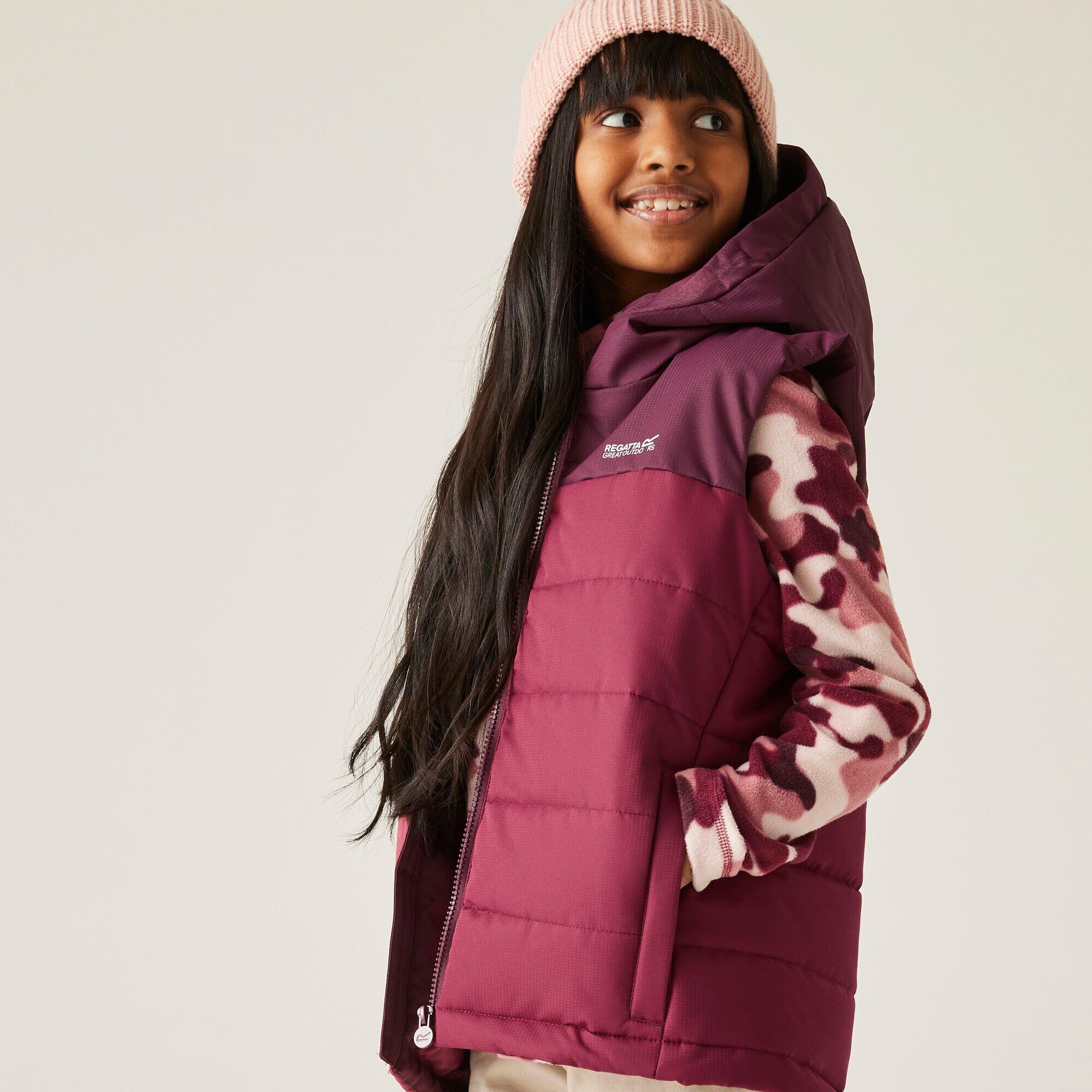 Lofthouse waterafstotende gilet bodywarmer met capuchon voor kinderen 4/7